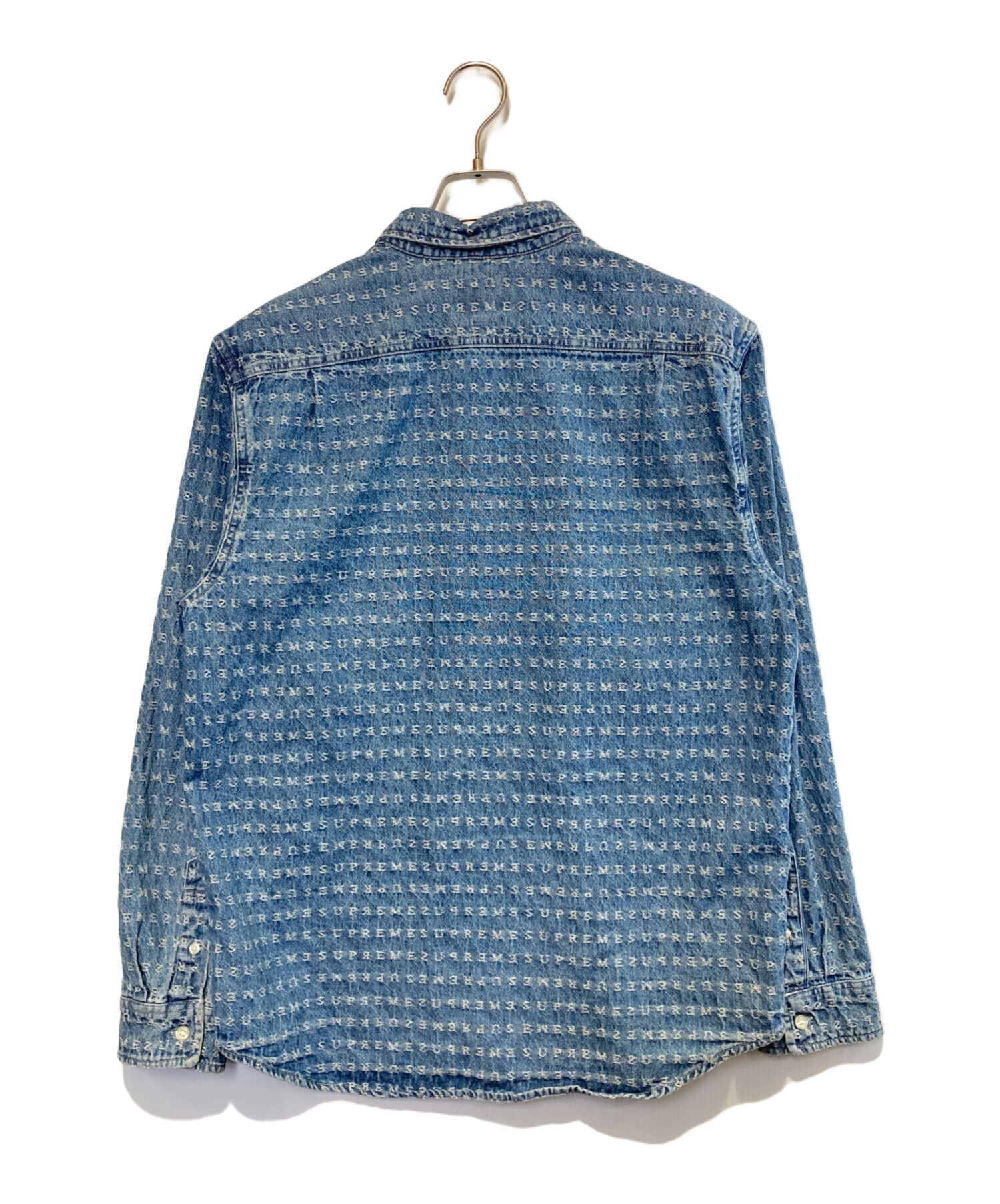 中古・古着通販】SUPREME (シュプリーム) JACQUARD LOGOS DENIM SHIRT