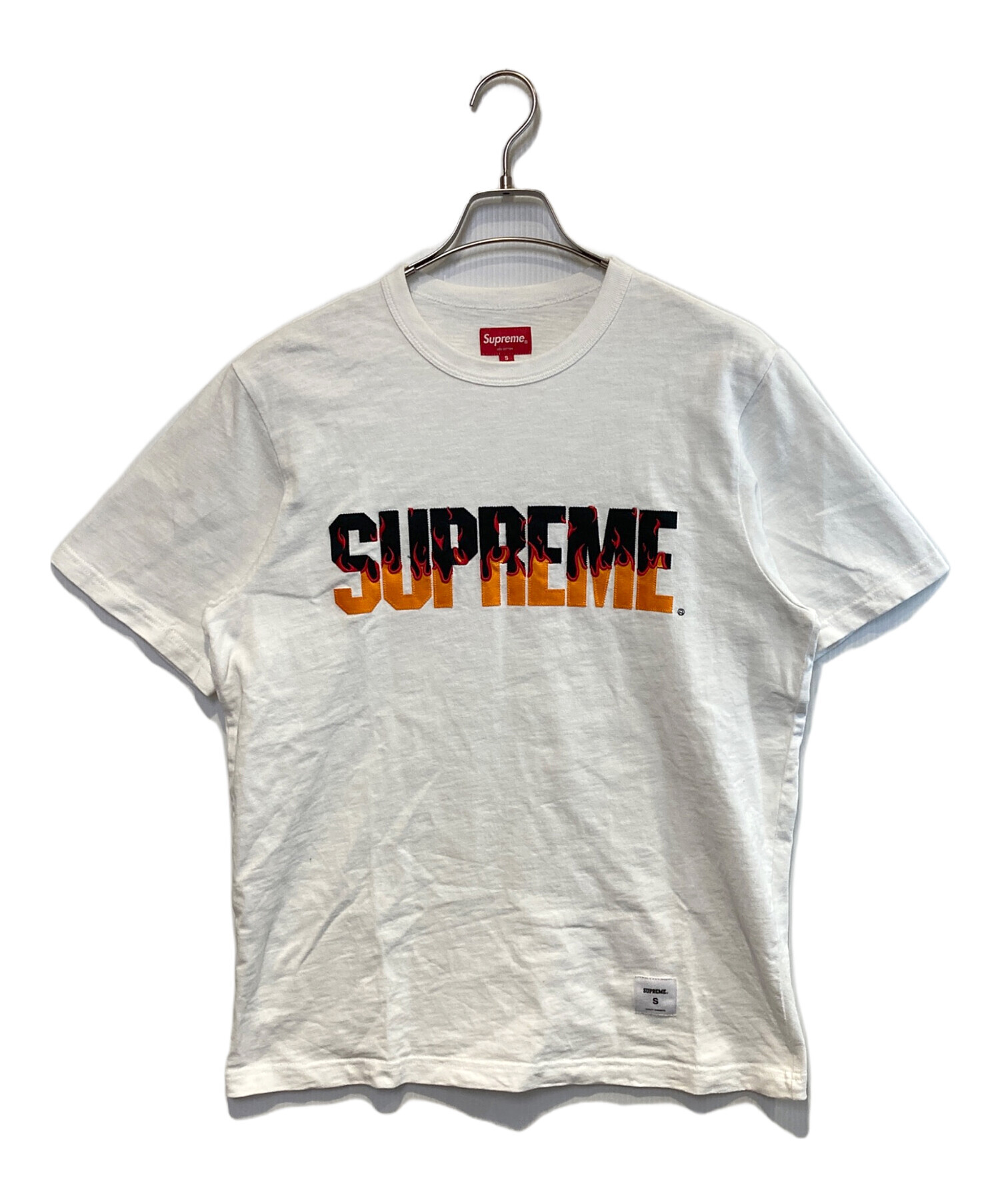 中古・古着通販】SUPREME (シュプリーム) Flame S/S Top ホワイト