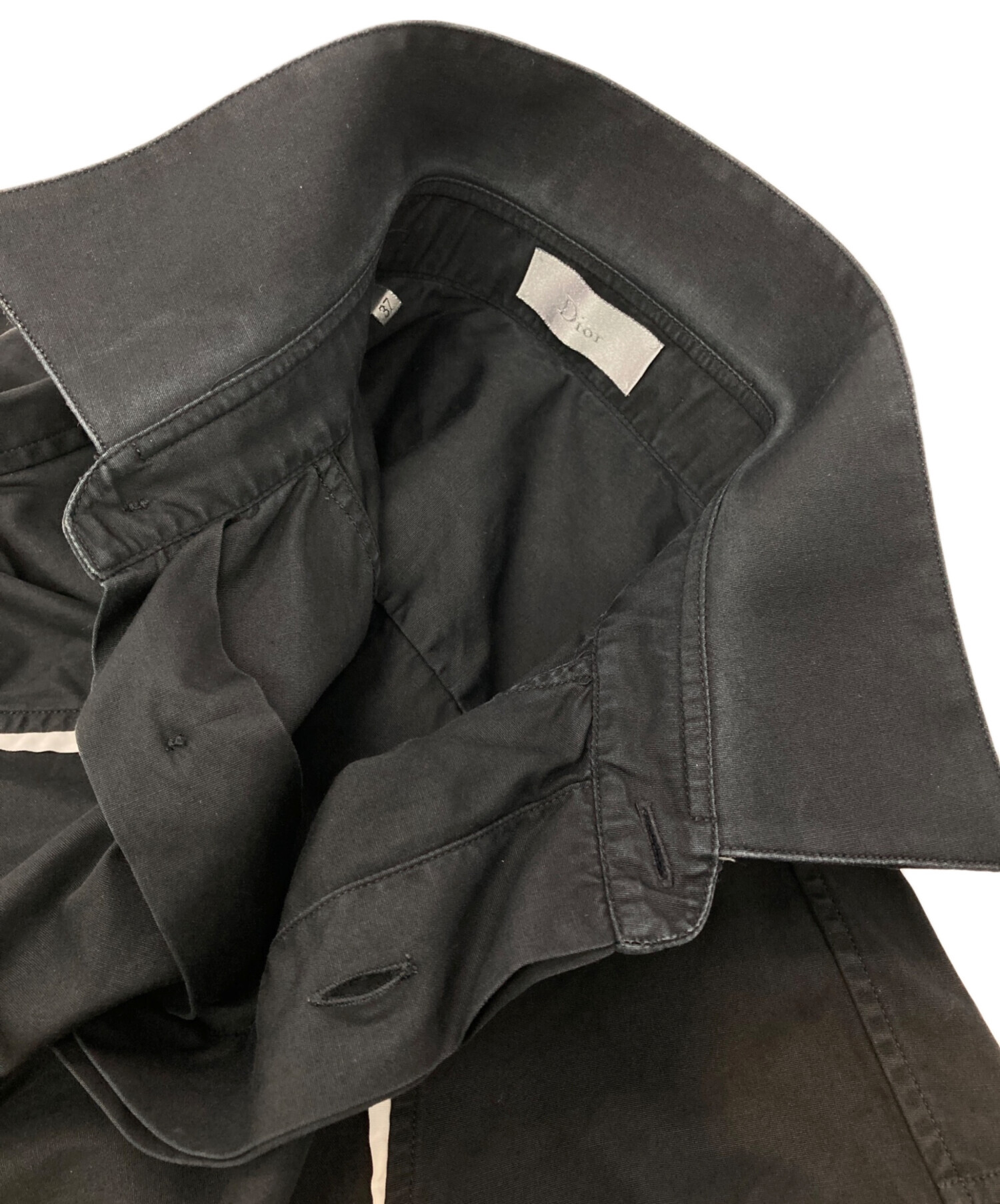 中古・古着通販】Dior (ディオール) 半袖シャツ ブラック サイズ:37 