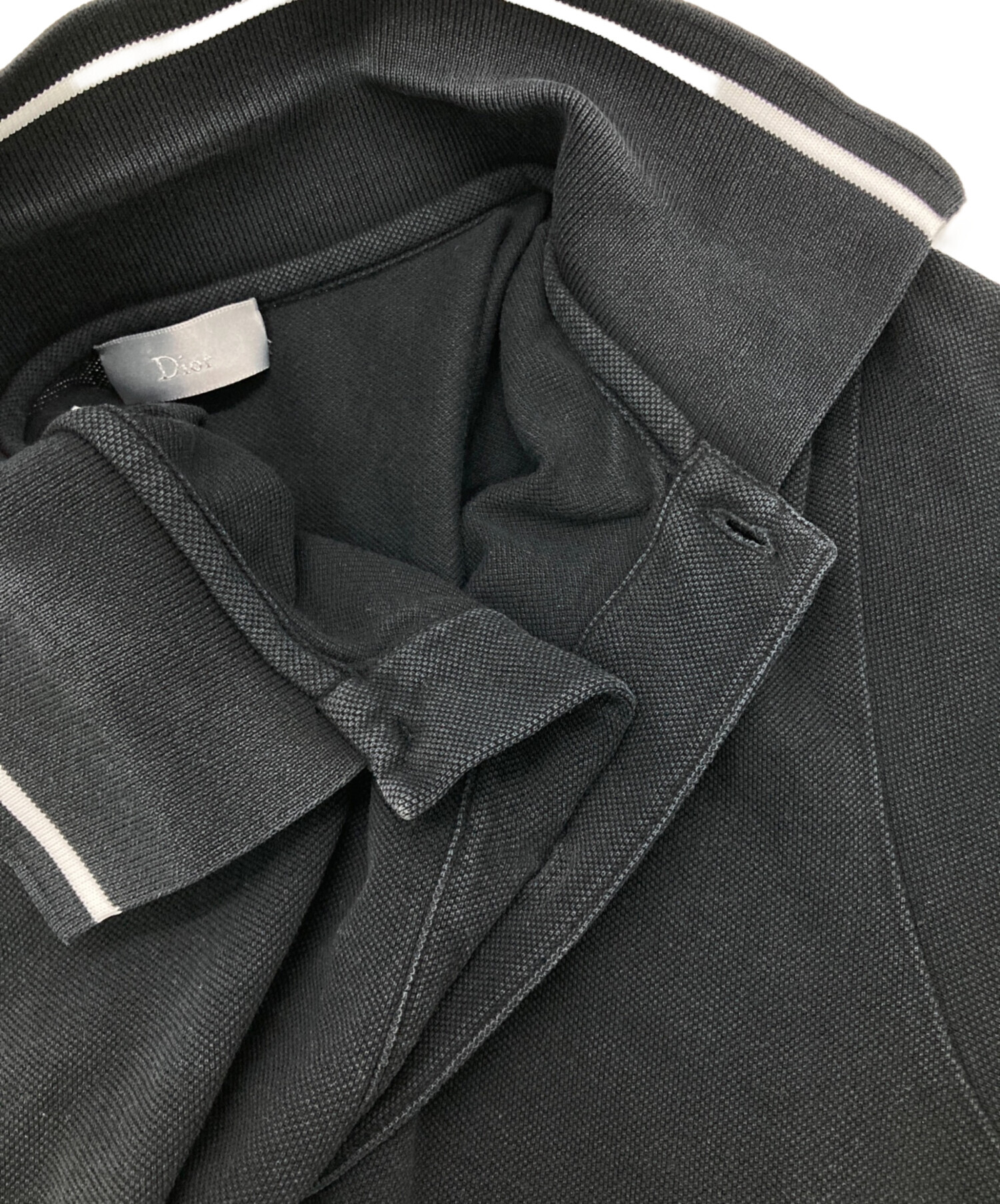 中古・古着通販】Dior (ディオール) Bee刺繍ポロシャツ ブラック