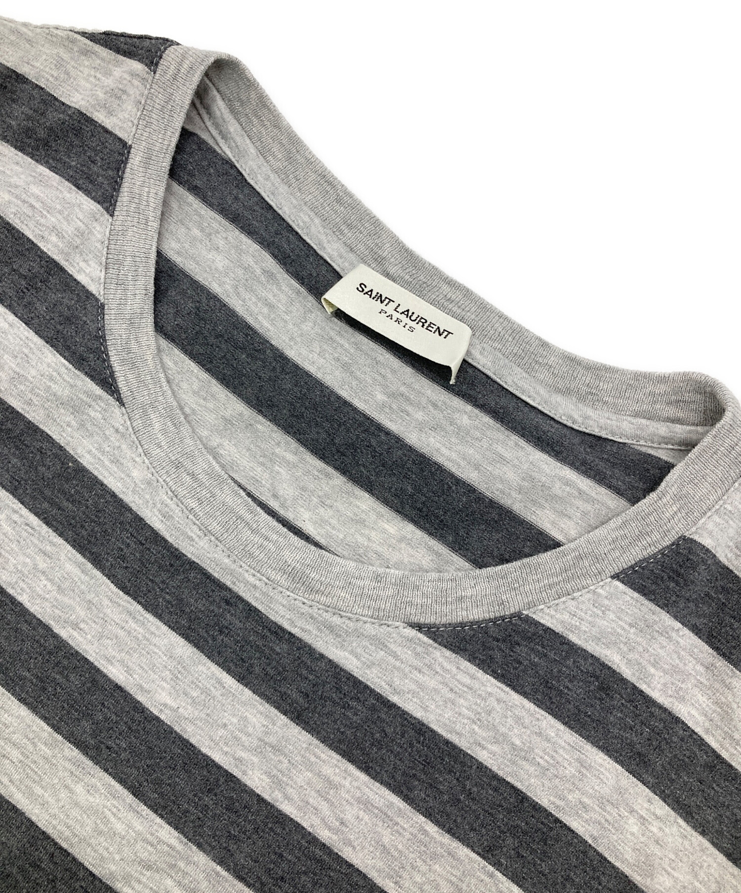 中古・古着通販】Saint Laurent Paris (サンローランパリ) ボーダーT 
