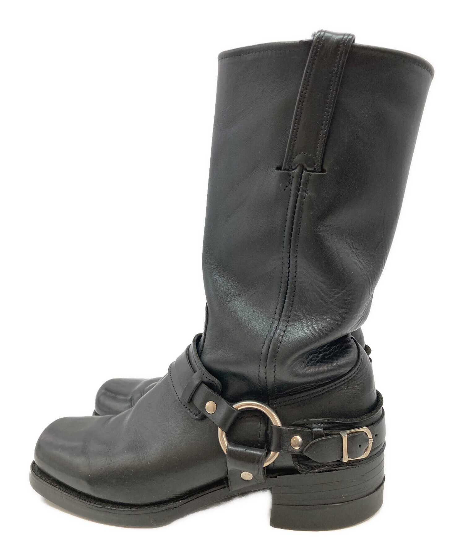 中古・古着通販】FRYE (フライ) ENGINEER Boots ブラック サイズ:7 1