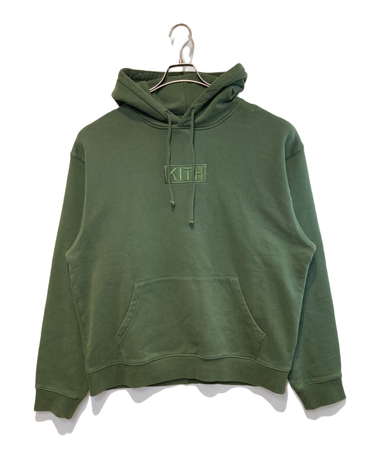 正規品 KITH キス パネルボーダーロゴパーカー グリーン 中古・古着通販】KITH (キス) CYBER MONDAY HOODIE グリーン サイズ:L