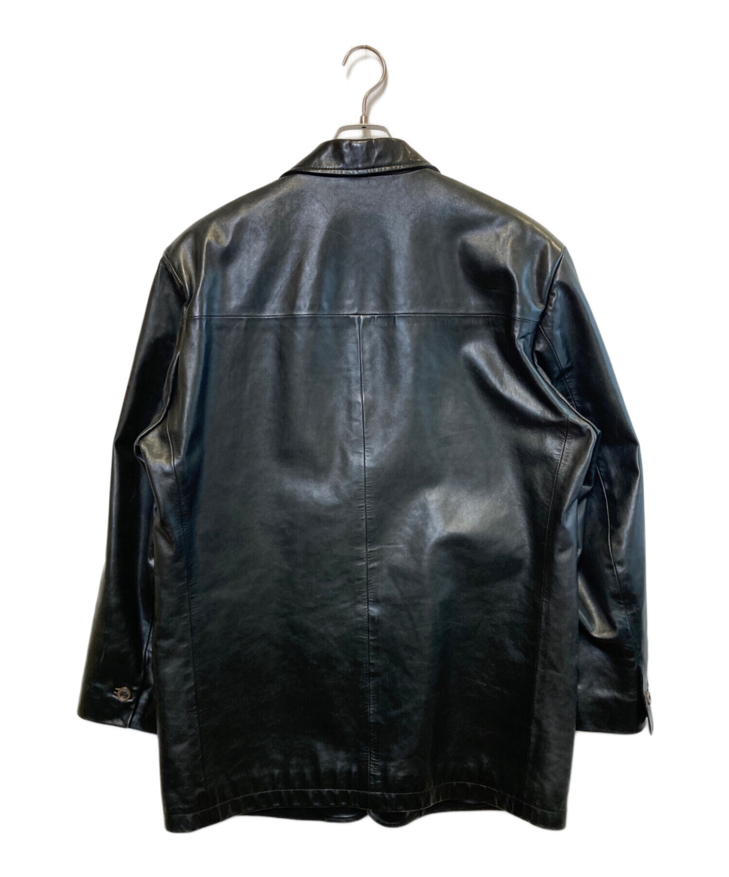 中古・古着通販】LANVIN STUDIO (ランバンスタジオ) レザーカーコート 