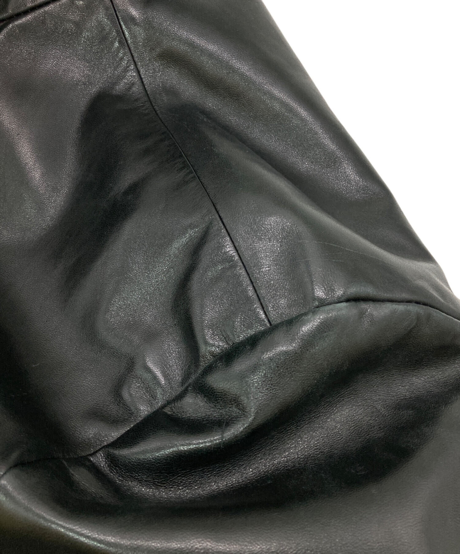 中古・古着通販】LANVIN STUDIO (ランバンスタジオ) レザーカーコート 