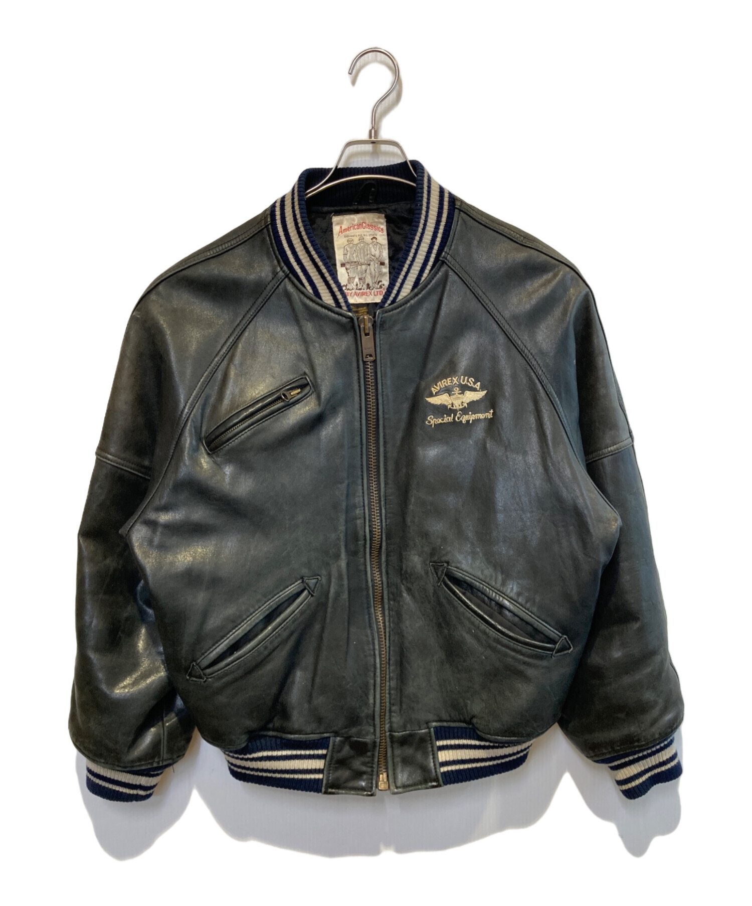 中古・古着通販】AVIREX (アヴィレックス) レザーバーシティジャケット