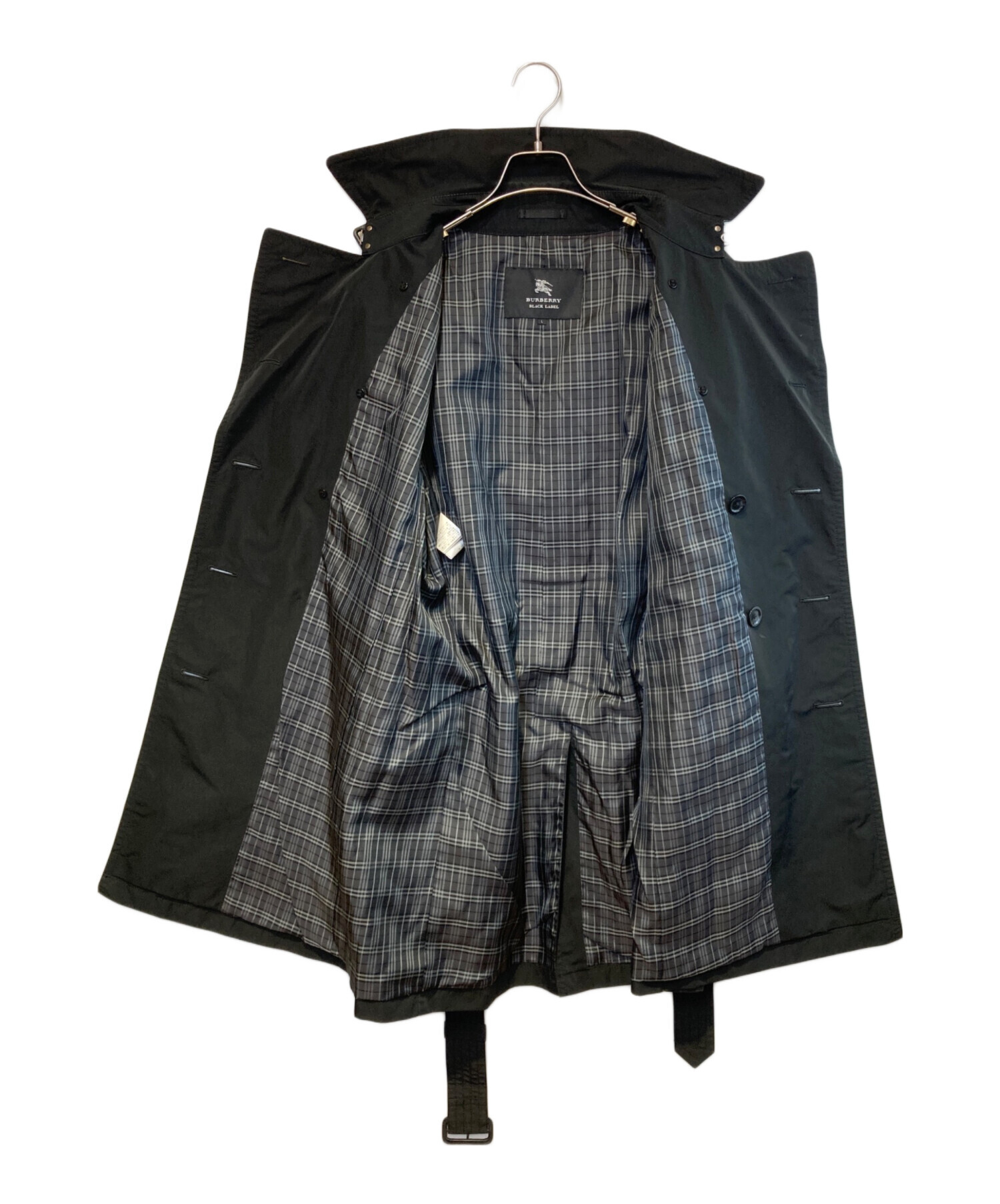 BLACK LABEL 中古・古着通販BURBERRY ノバチェック LABELバーバリーブラックレーベル トレンチコート ☆バーバリー　ブラックレーベル　トレンチコート古着　Lサイズ☆