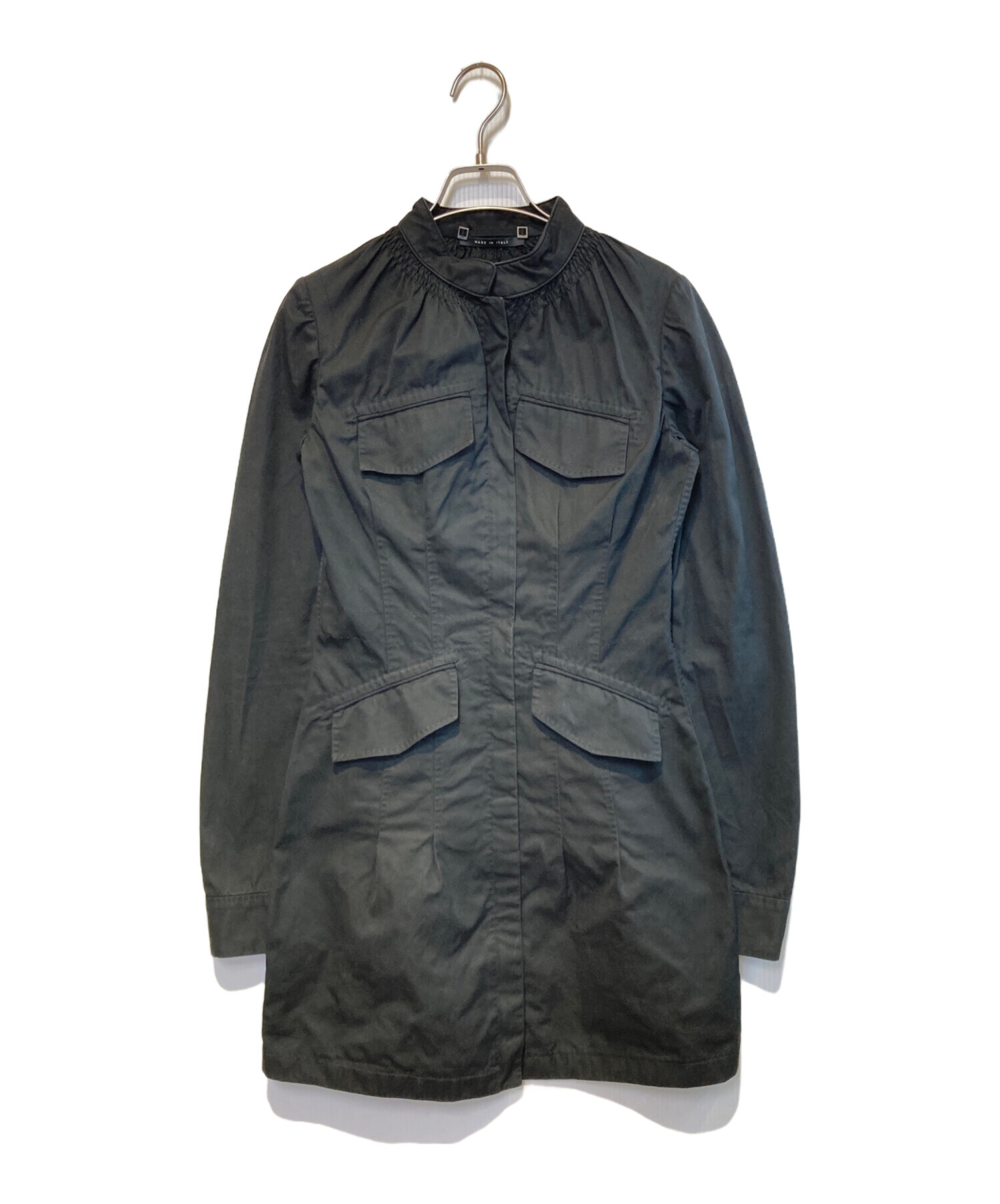 中古・古着通販】GUCCI (グッチ) スタンドカラーギャザーコート 