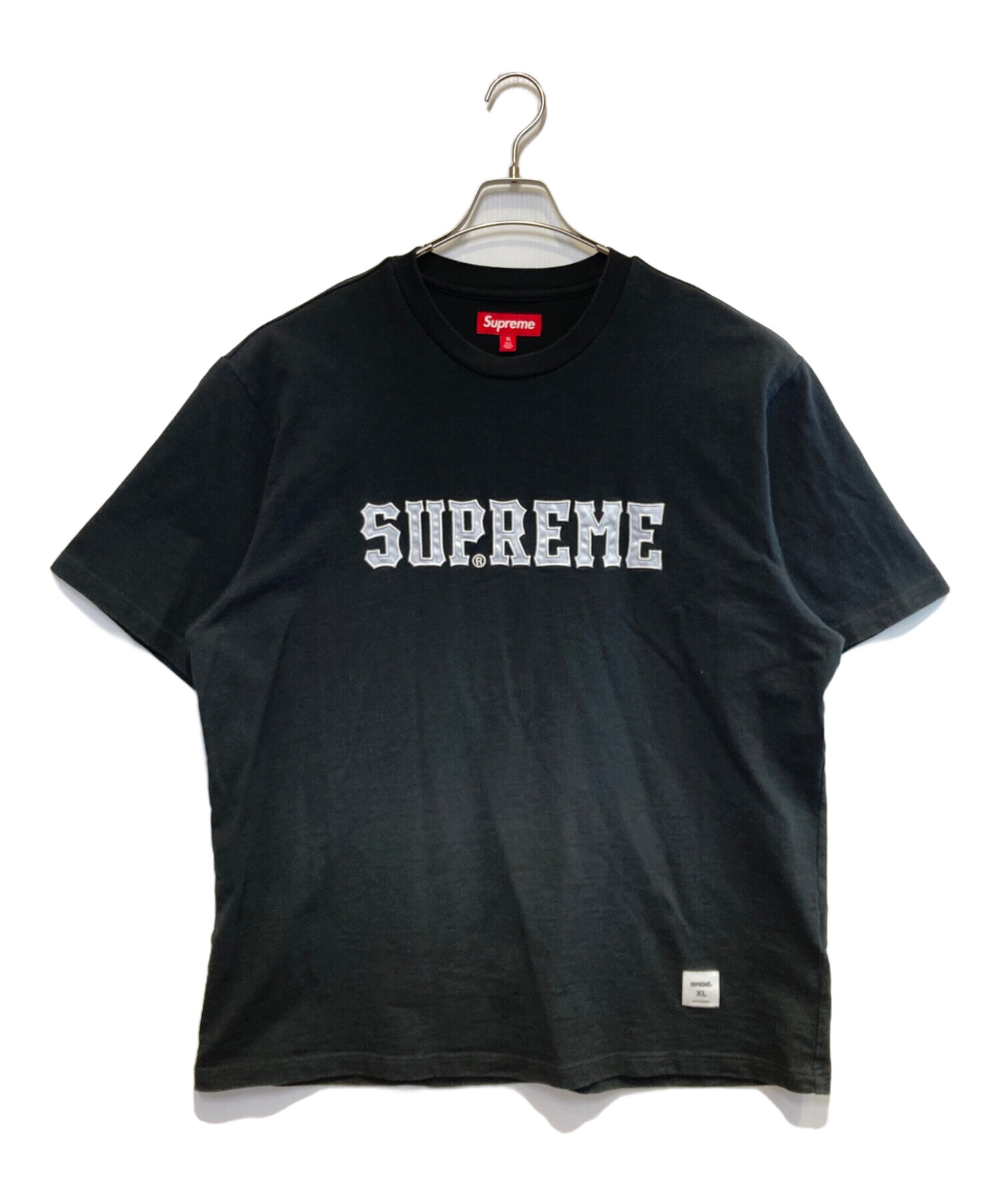中古・古着通販】SUPREME (シュプリーム) TWILL APPLIQUE TEE ブラック 