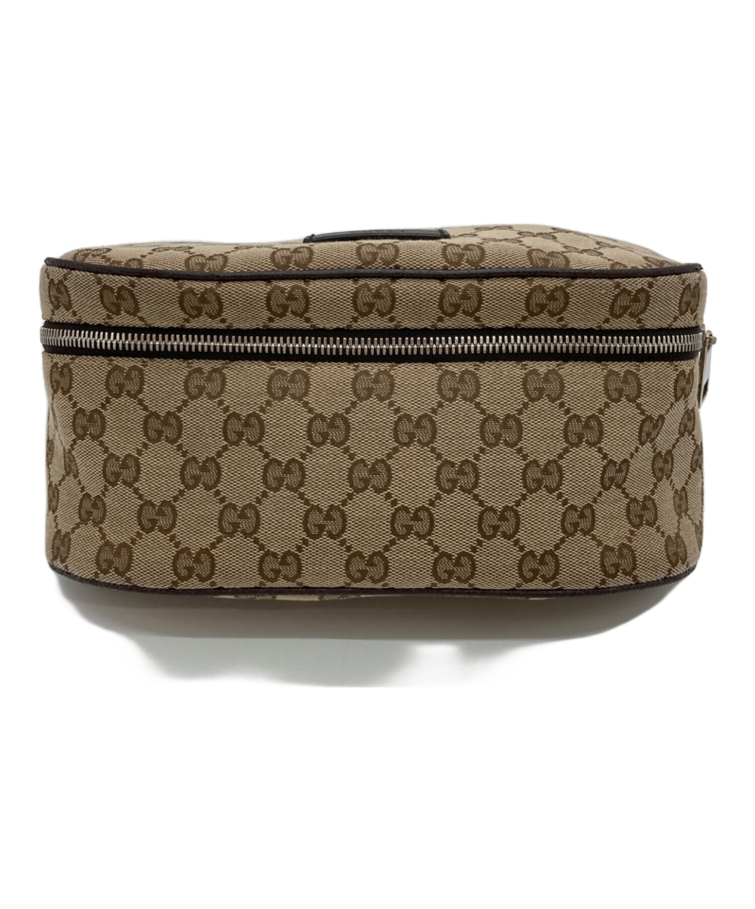 GUCCI GGキャンバス ボディバッグ ベージュ 中古・古着通販】GUCCI (グッチ) GGキャンバスボディバッグ ベージュ