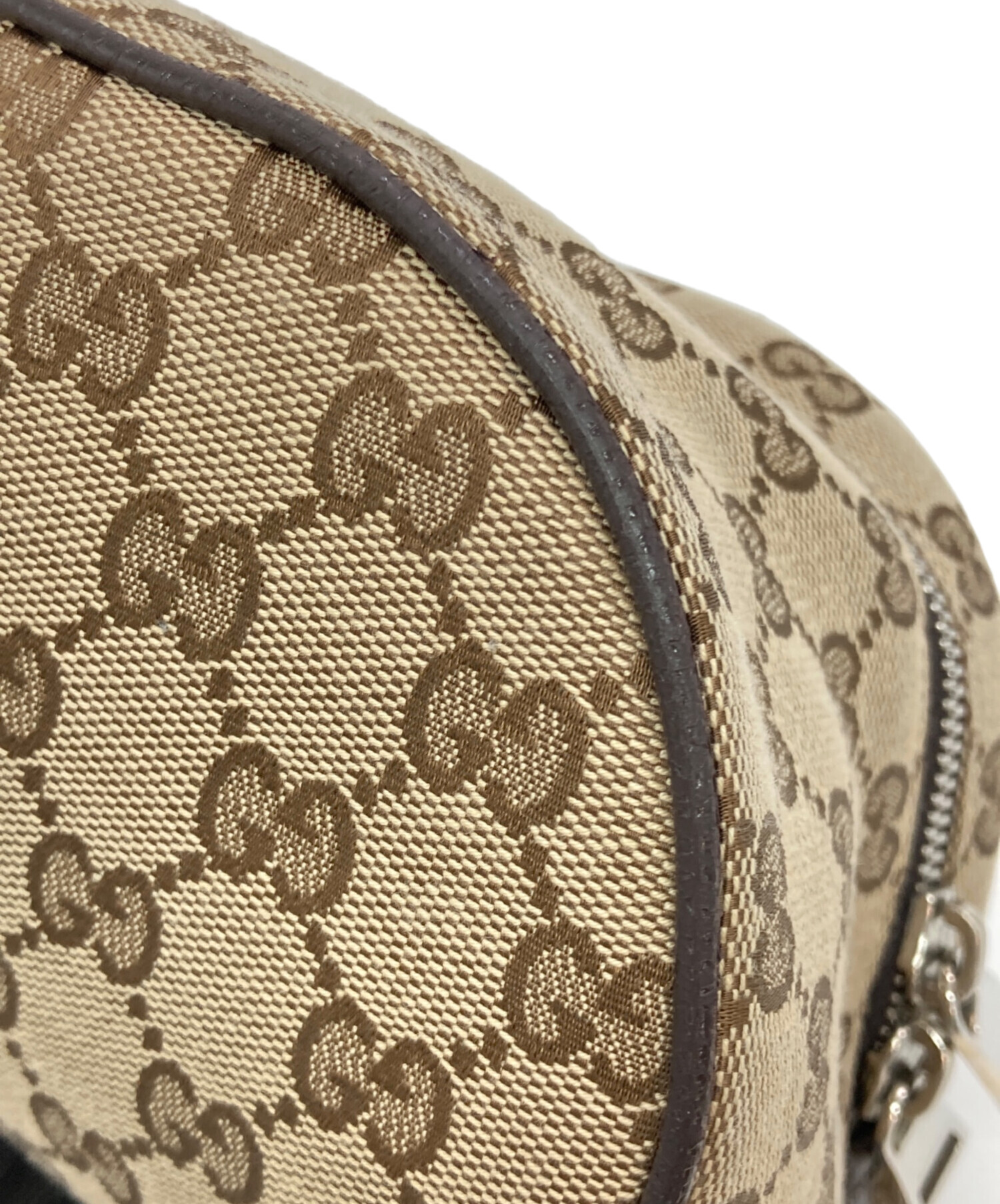 中古・古着通販】GUCCI (グッチ) GGキャンバスボディバッグ ベージュ