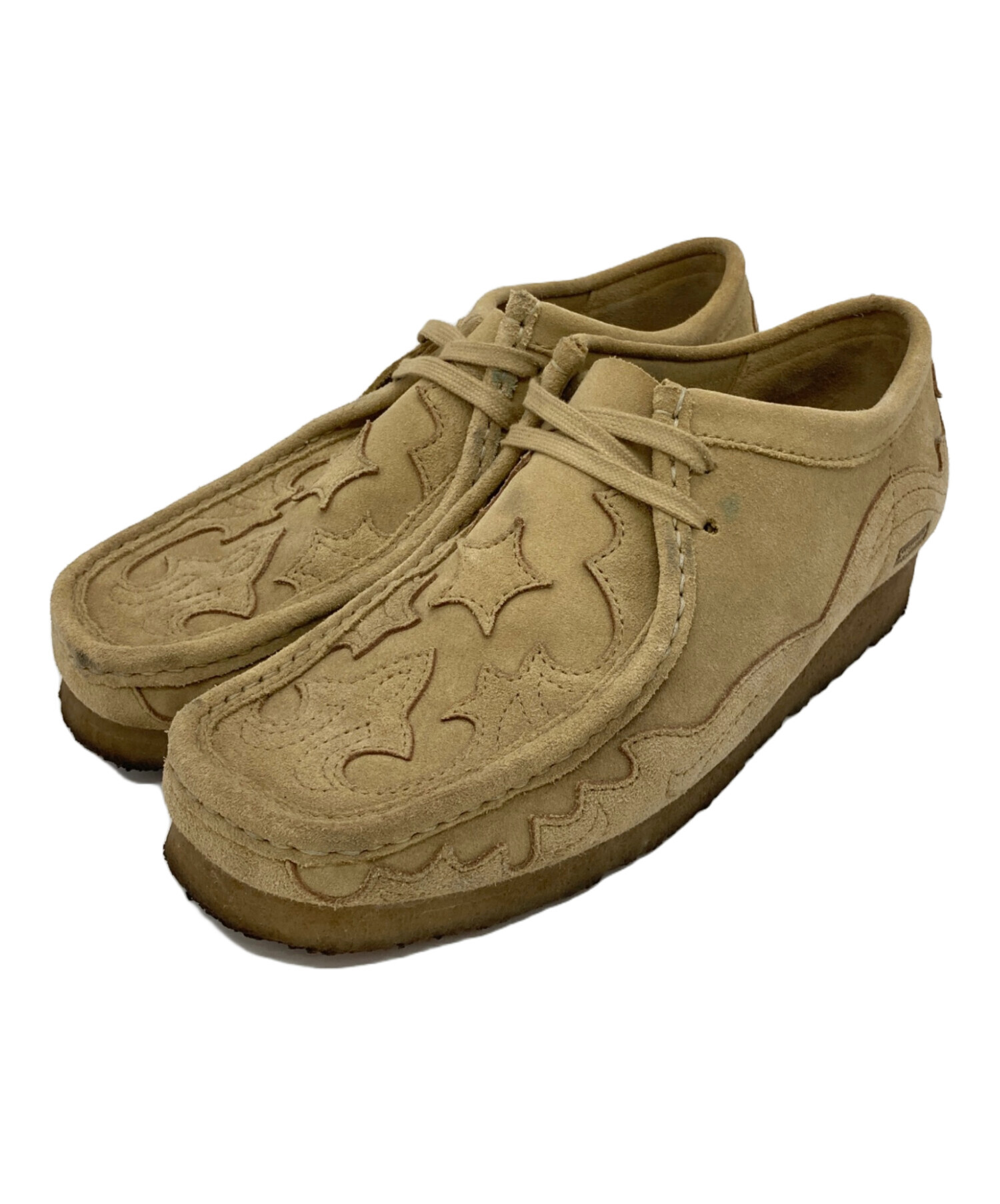 【希少モデル】Supreme×Clarks ワラビー ベージュ US9 中古・古着通販】CLARKS (クラークス) SUPREME (シュプリーム
