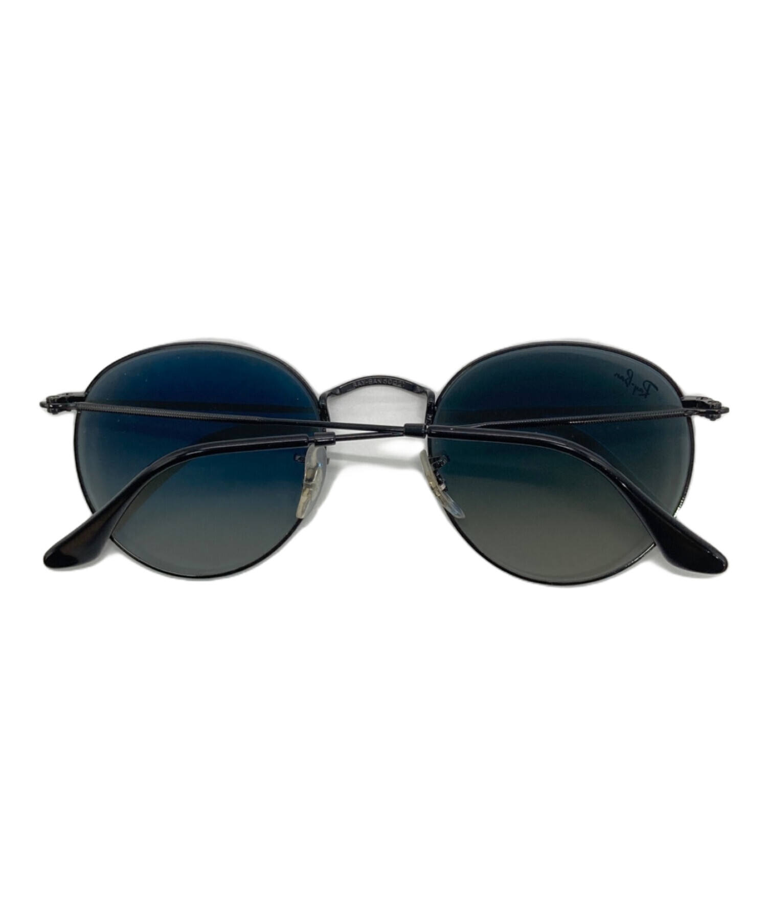 中古・古着通販】RAY-BAN (レイバン) Round Metalサングラス ブラック 