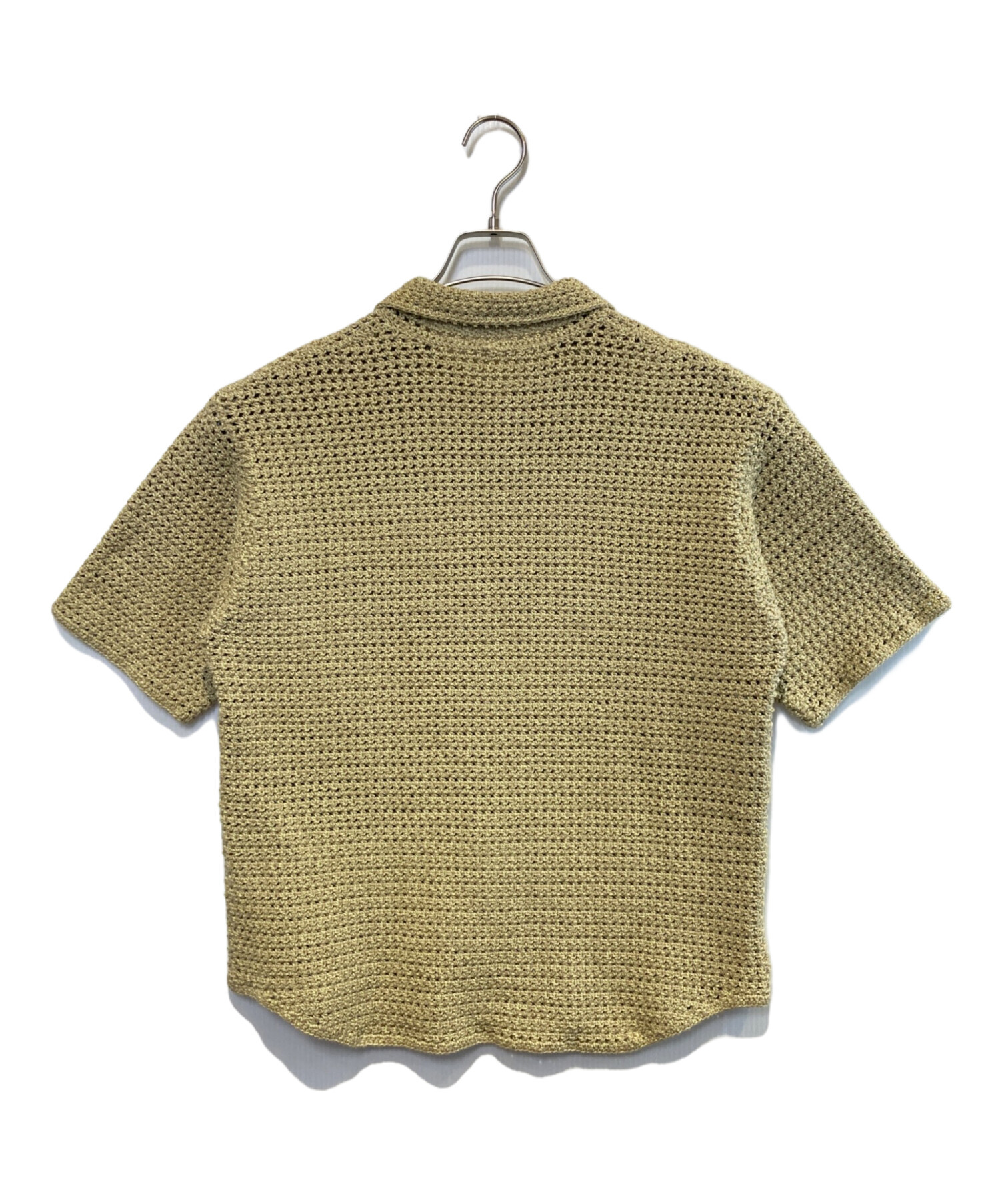 チ*ロ様 AURALEE オーラリー　KNIT HALF SLEEVE CARD 中古・古着通販】AURALEE (オーラリー) HAND CROCHET KNIT HALF