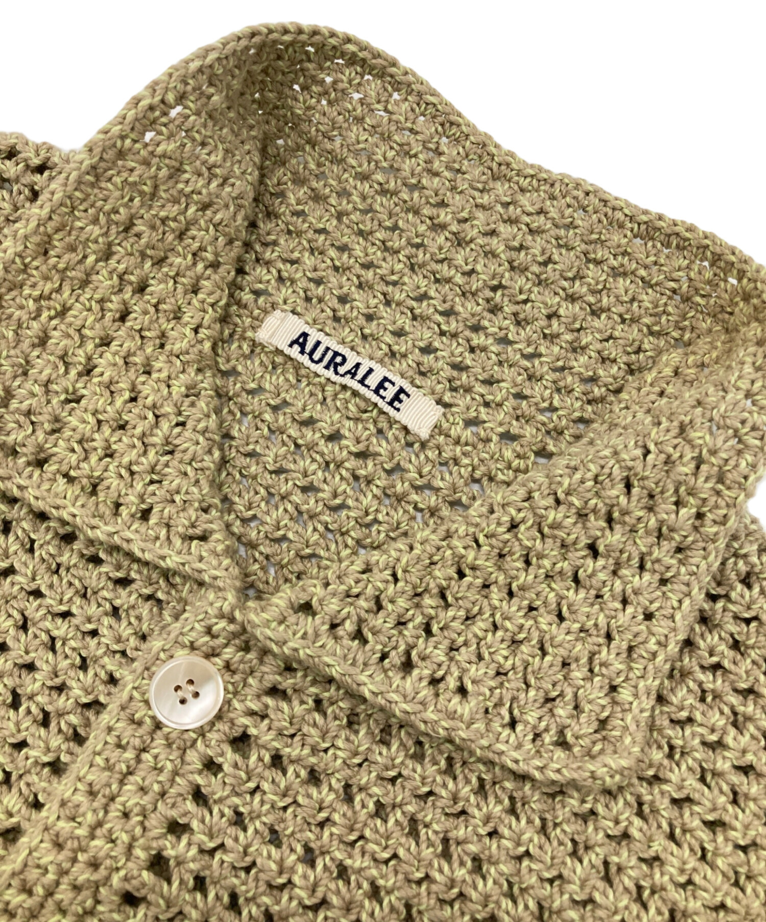 中古・古着通販】AURALEE (オーラリー) HAND CROCHET KNIT HALF