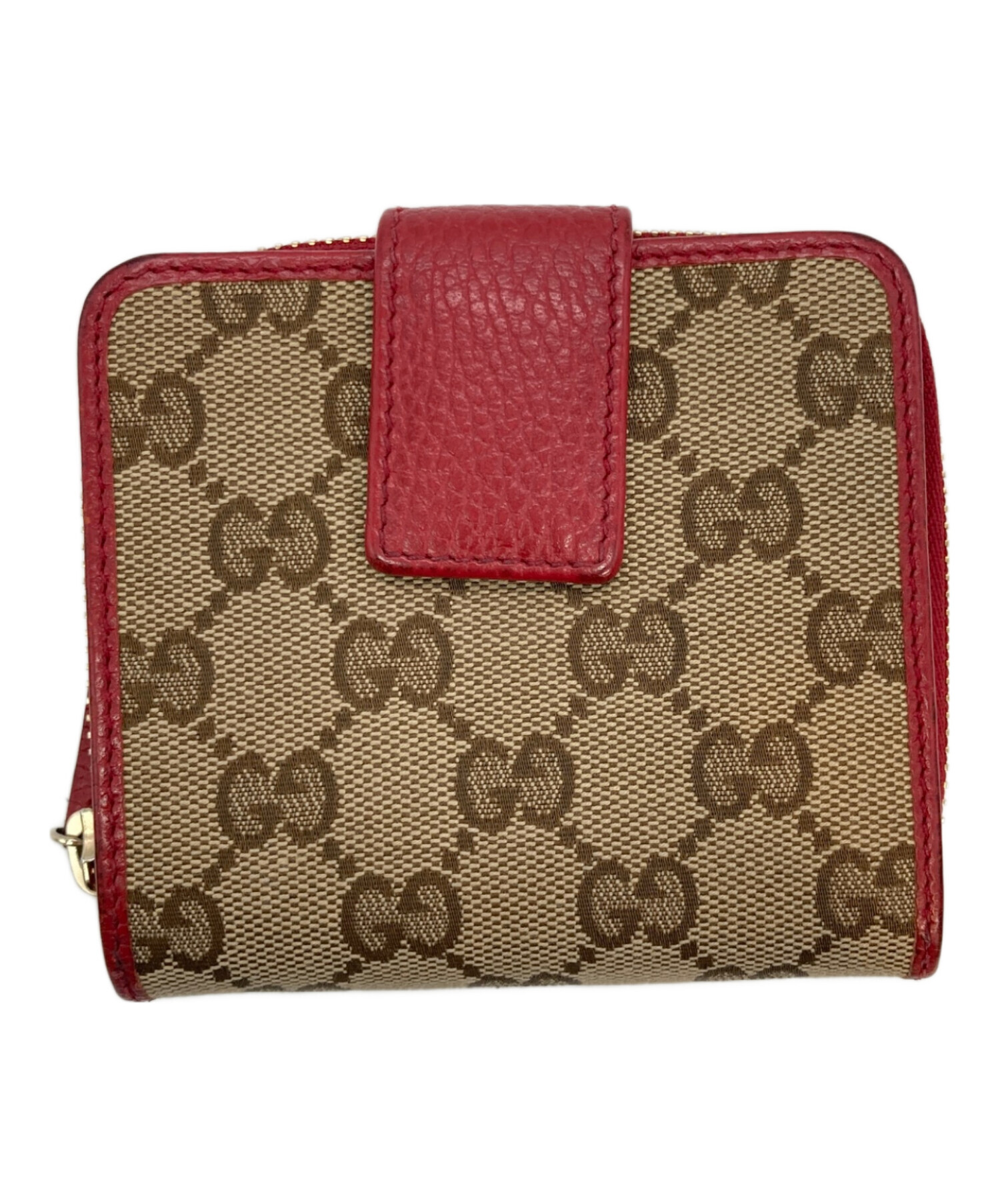 中古・古着通販】GUCCI (グッチ) GGキャンバスミニウォレット ブラウン