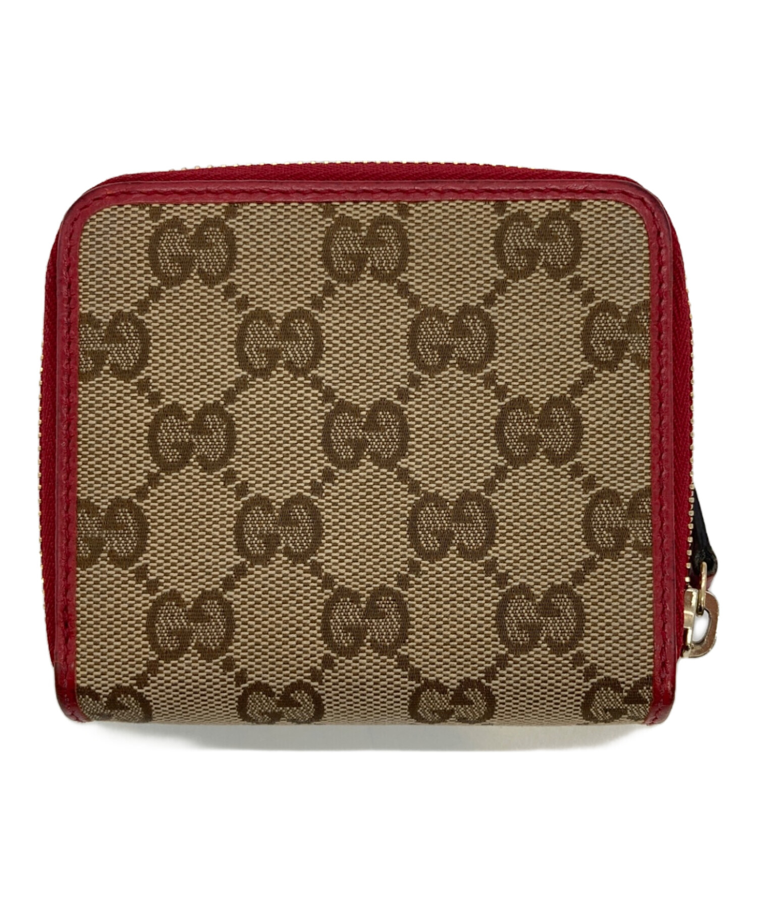 中古・古着通販】GUCCI (グッチ) GGキャンバスミニウォレット ブラウン