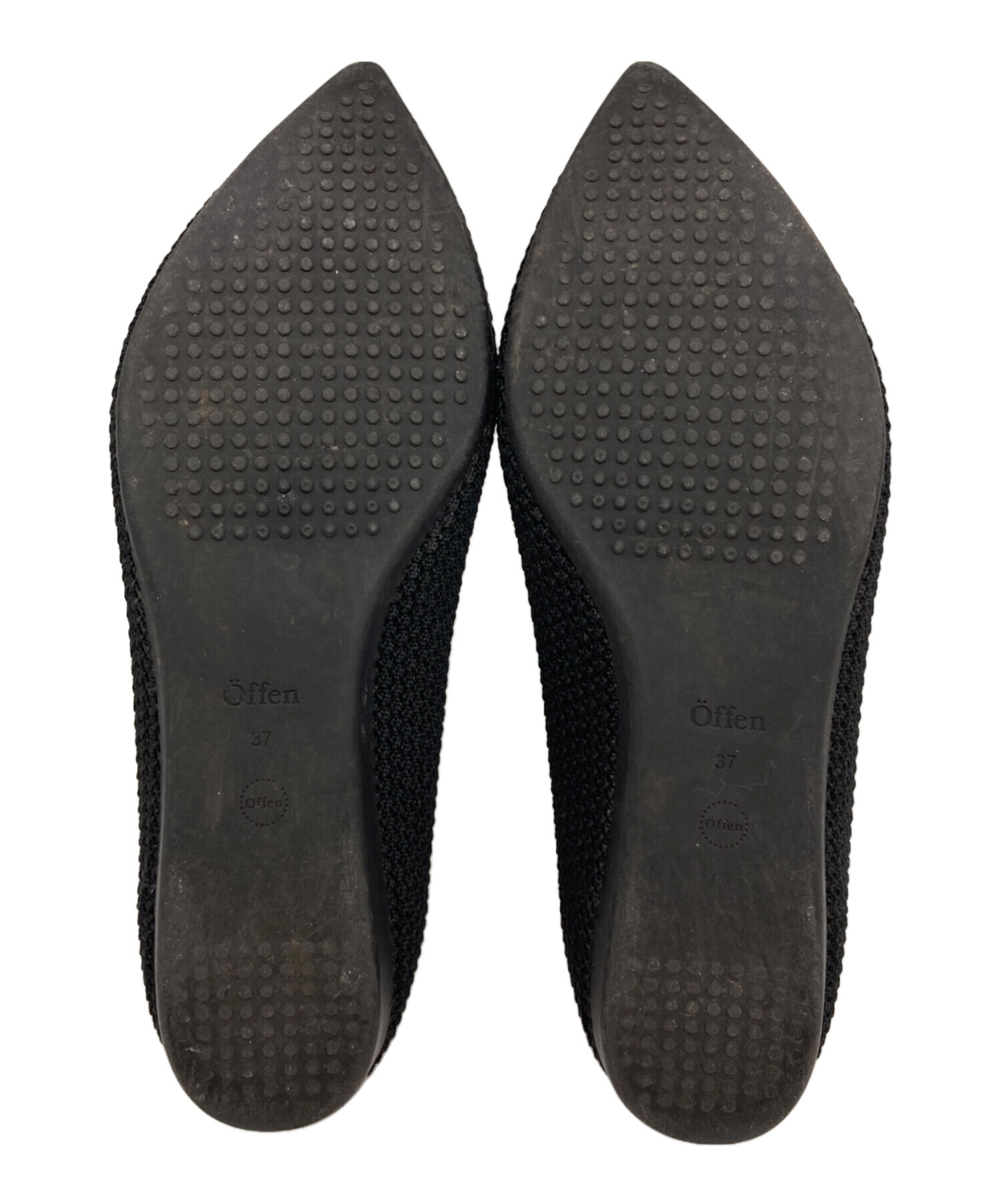 【美品】Offen オッフェン 37 ブラック 黒 中古・古着通販】offen (オッフェン) メッシュパンプス ブラック