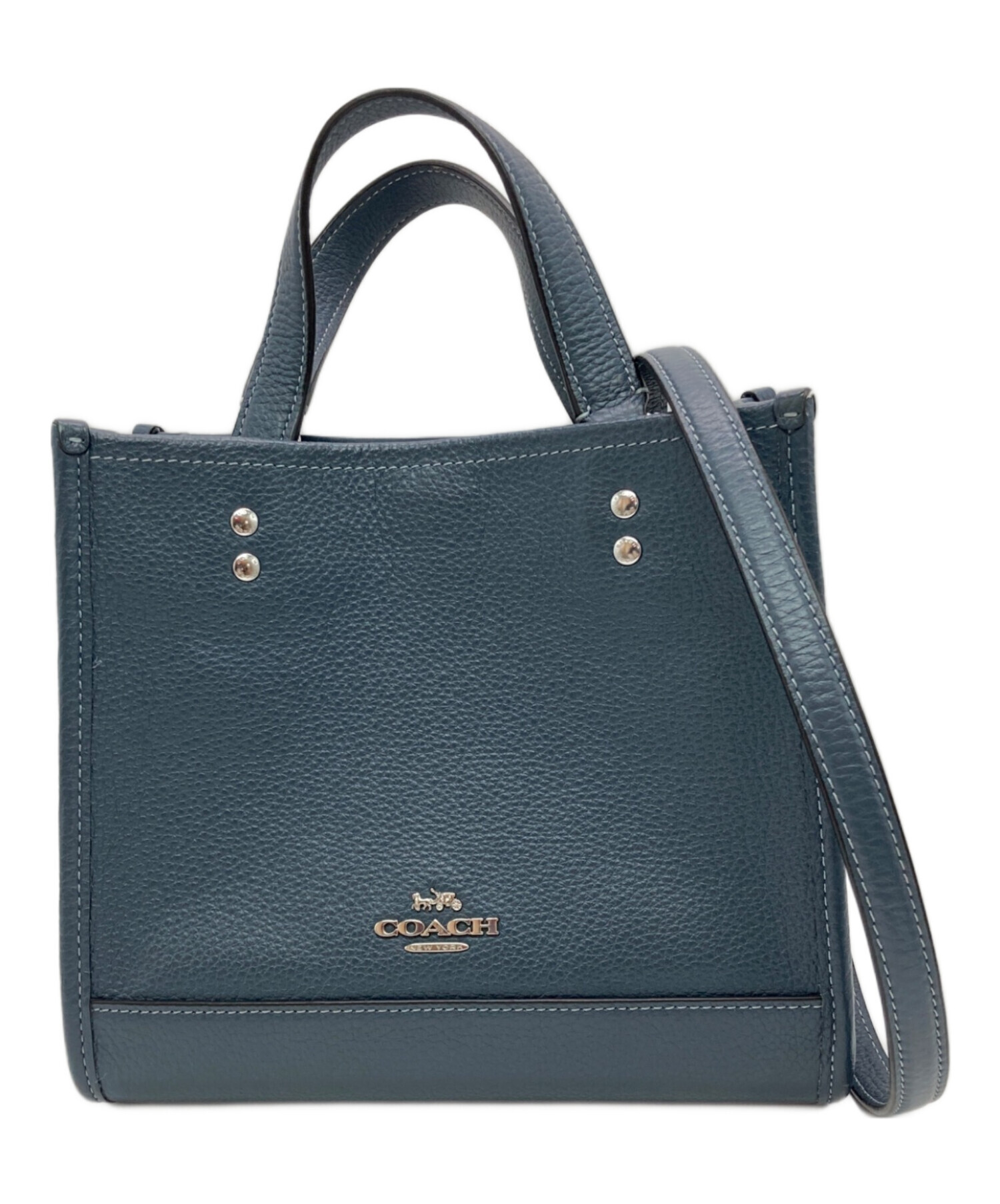 中古・古着通販】COACH (コーチ) デンプシー トート22 ネイビー