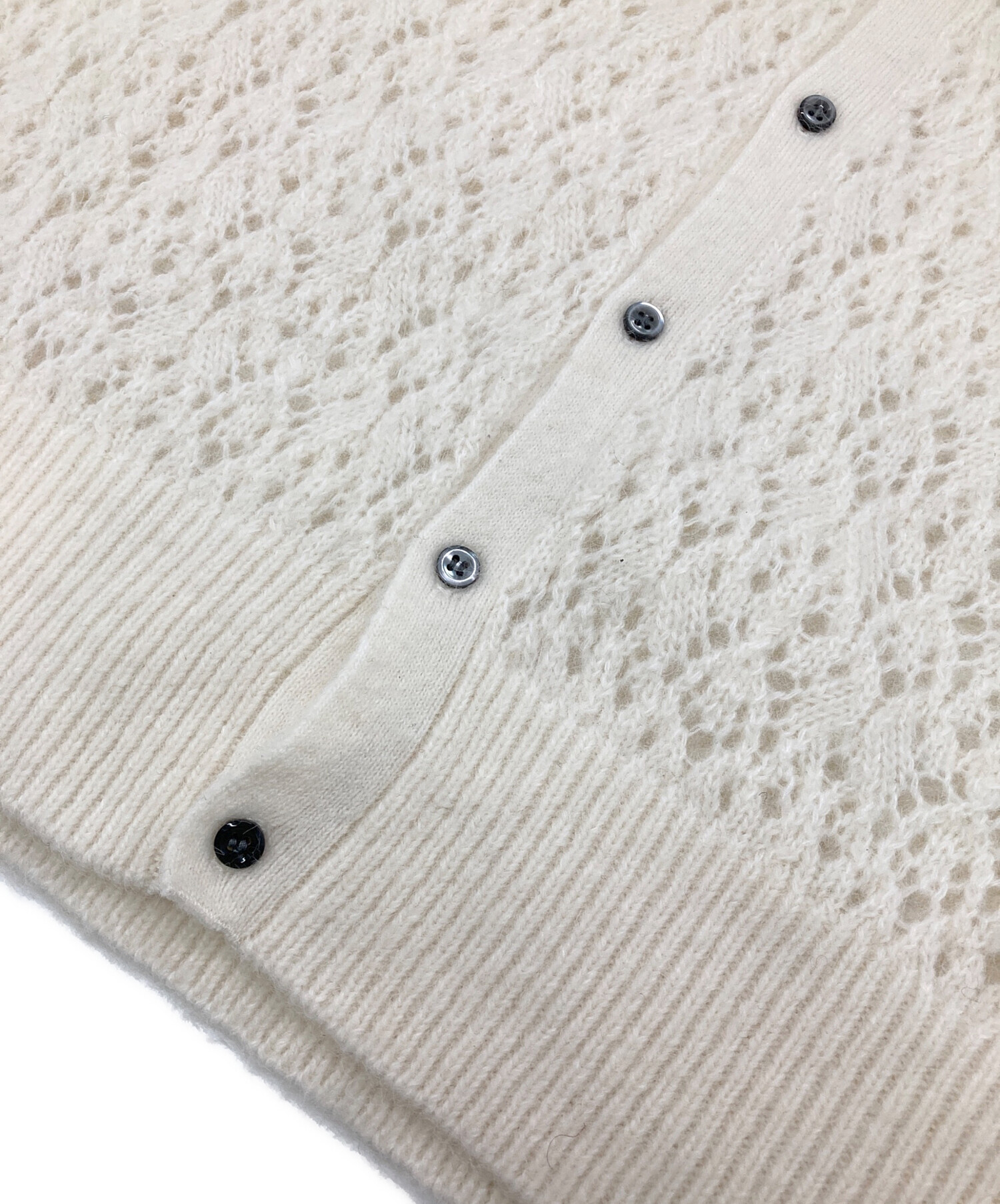 中古・古着通販】MIESROHE (ミースロエ) アルパカ混シャツニットカーデ
