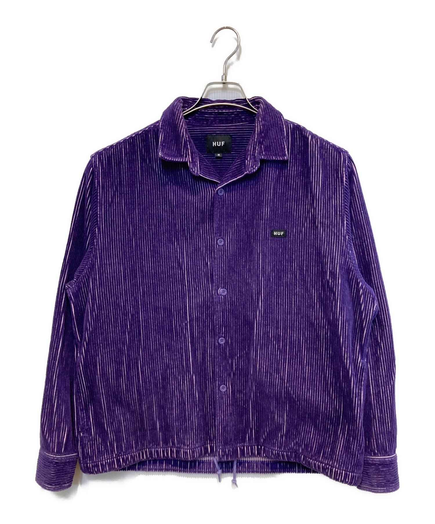 中古・古着通販】HUF (ハフ) コーデュロイシャツジャケット パープル 