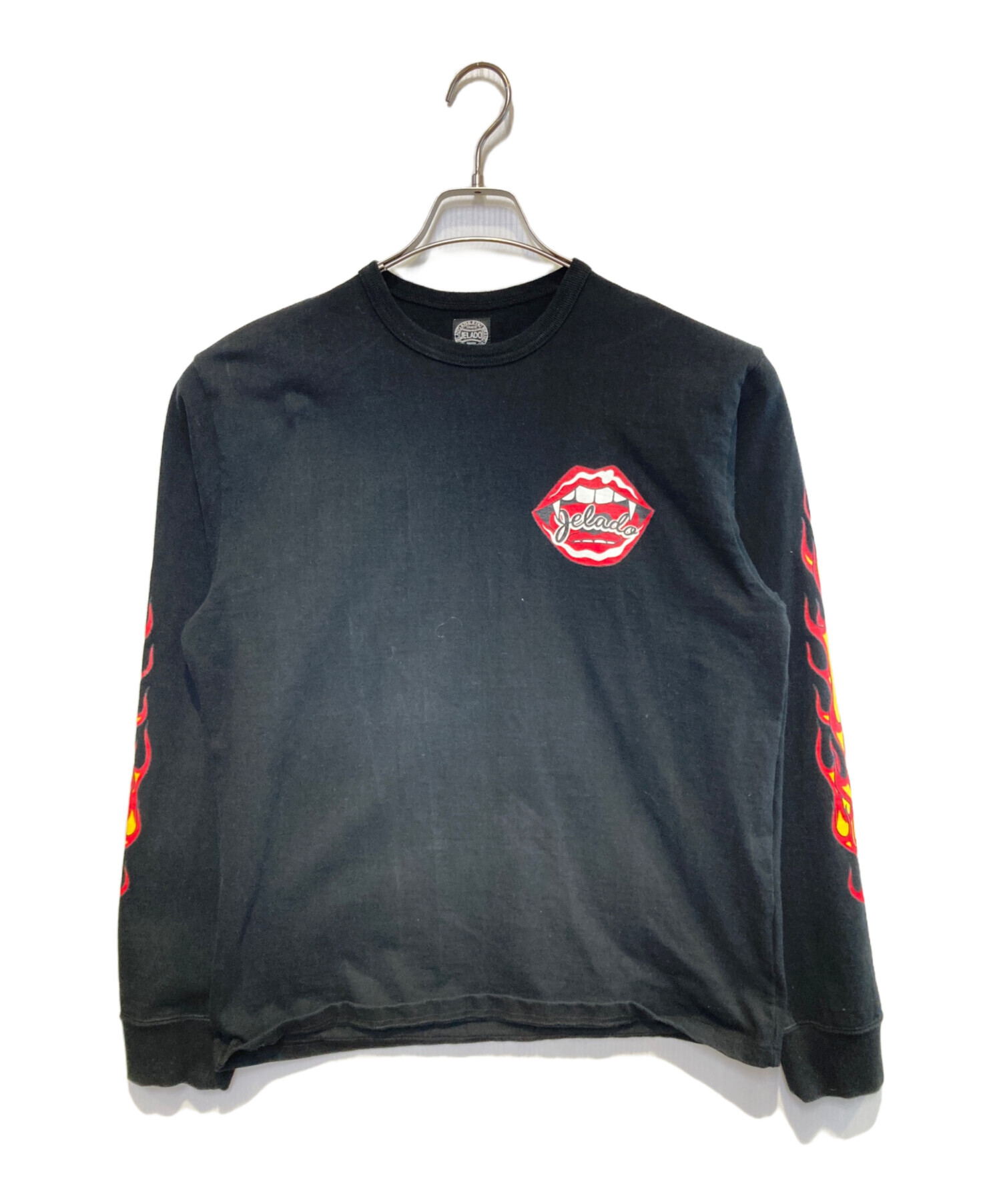 中古・古着通販】JELADO (ジェラード) FLAME SLEEVE TEE ブラック