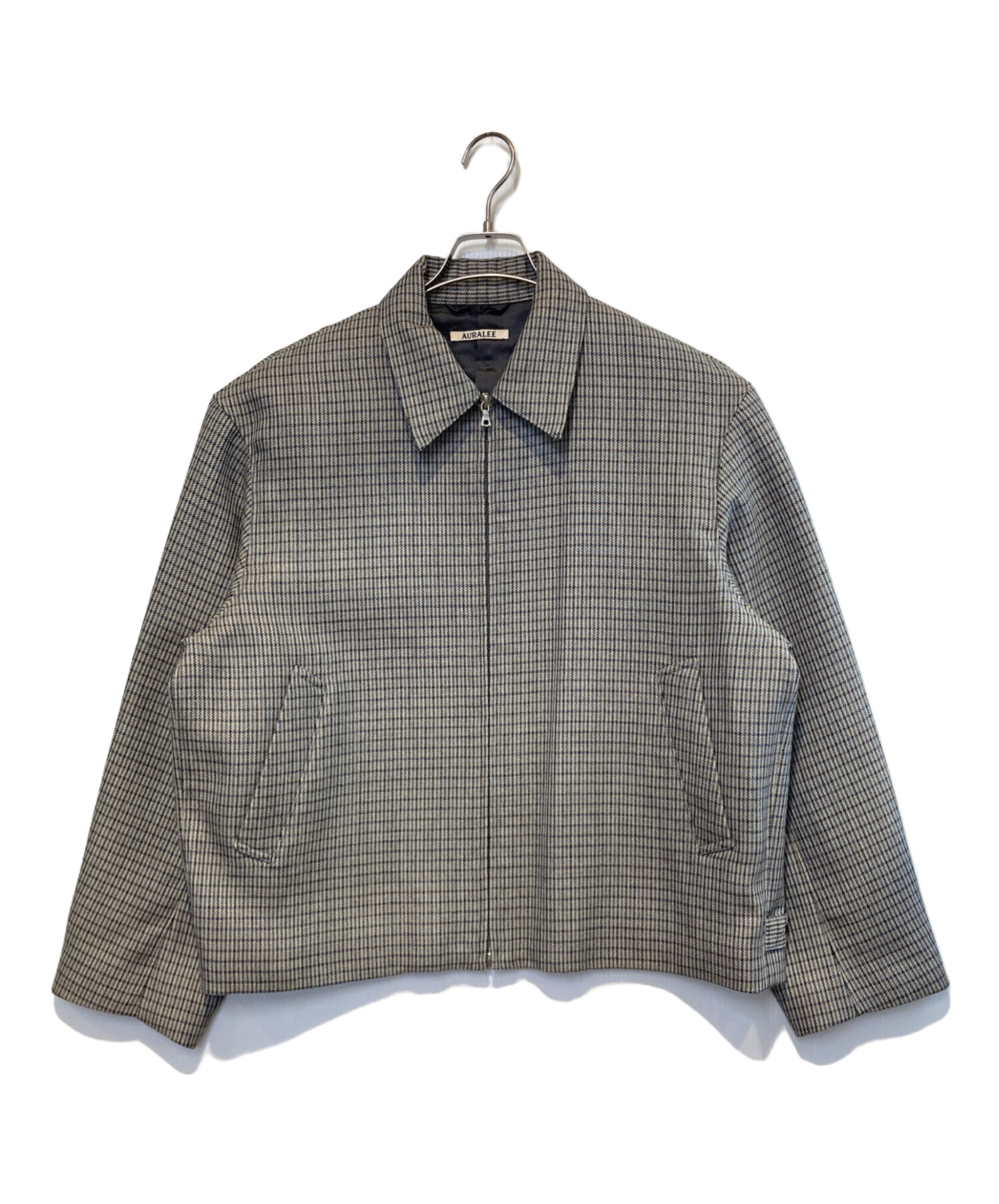 中古・古着通販】AURALEE (オーラリー) DOUBLE FACE CHECK ZIP 中古・古着通販】AURALEE (オーラリー) DOUBLE FACE CHECK ZIP