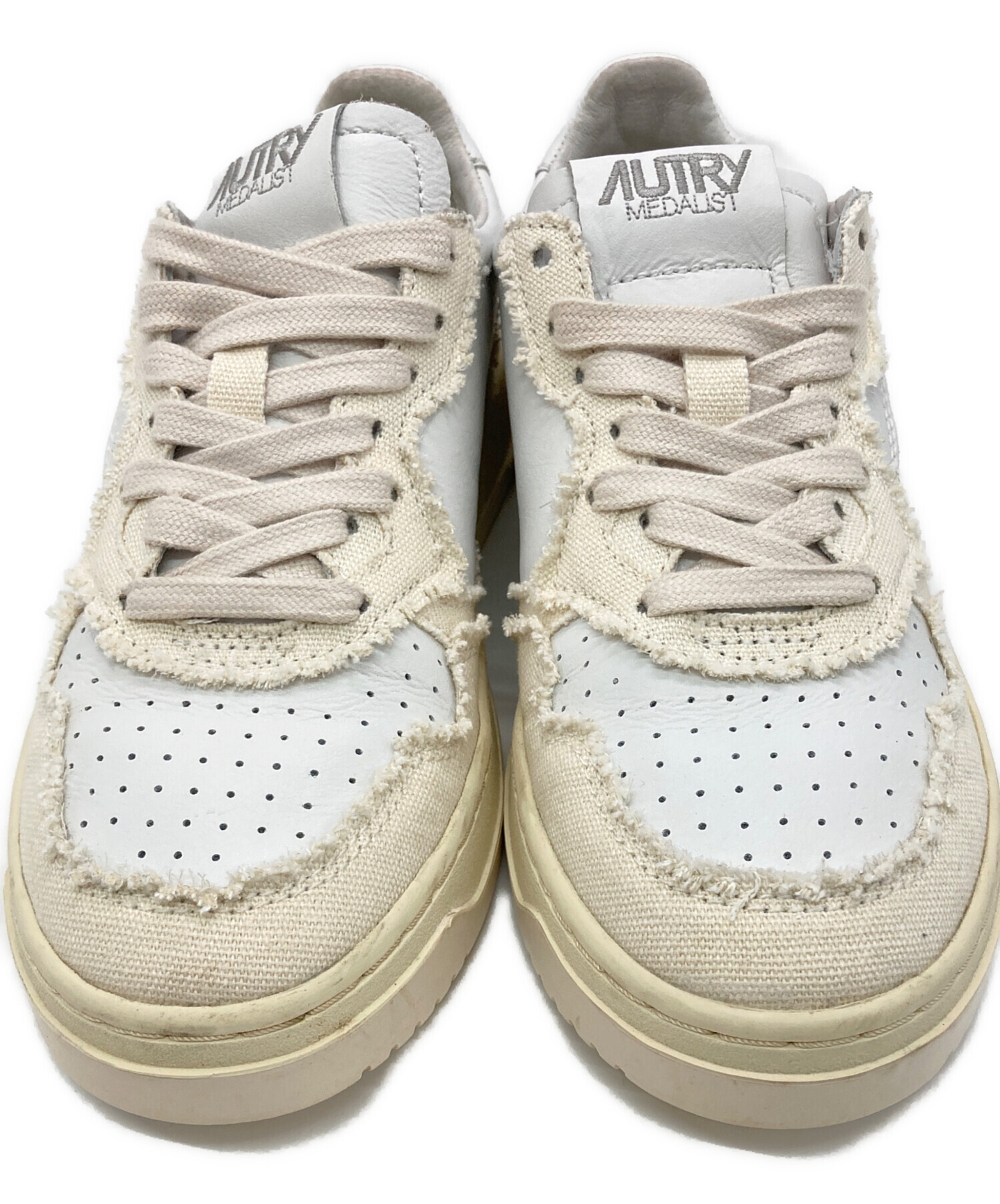 中古・古着通販】AUTRY (オートリ―) MEDALIST LEATHER CANVA ホワイト 