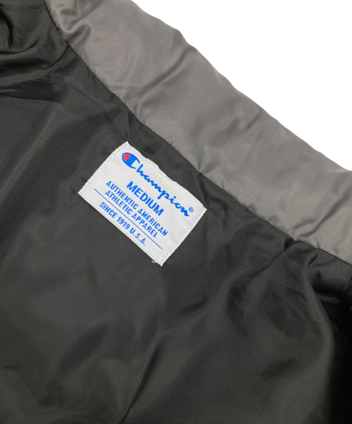 中古・古着通販】Champion (チャンピオン) ダウンジャケット ブラック 