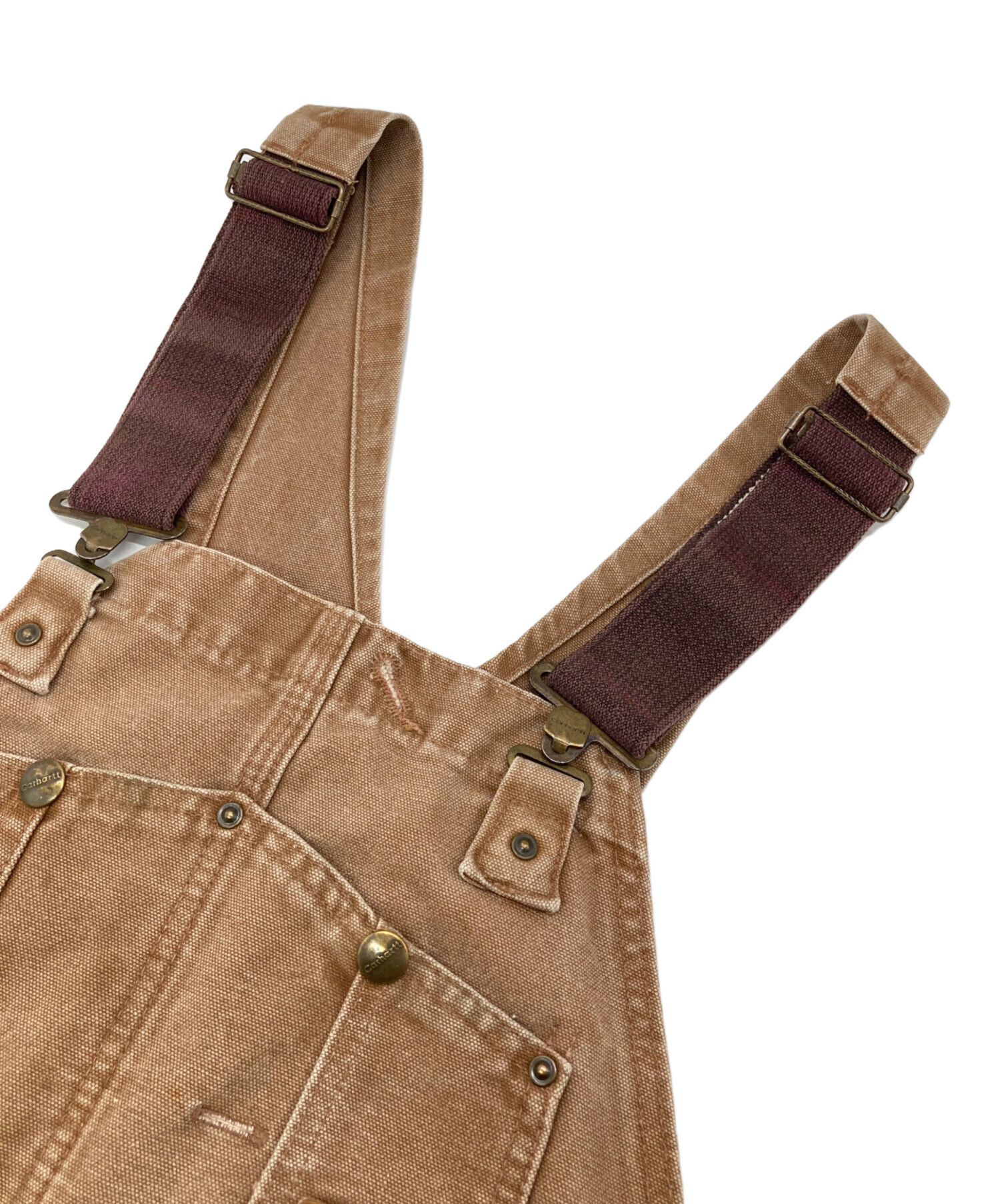 中古・古着通販】CarHartt (カーハート) BIB OVERALL ブラウン サイズ