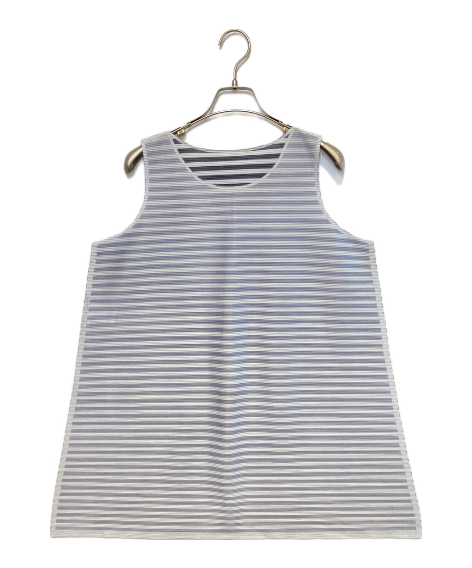 PLEATS PLEASE ノースリーブ　 グレー系 中古・古着通販】PLEATS PLEASE (プリーツプリーズ) ノースリーブ