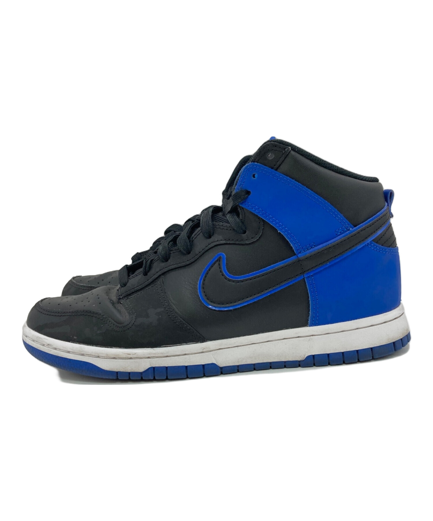中古・古着通販】NIKE (ナイキ) DUNK HI RETRO SE ブラック×ブルー 