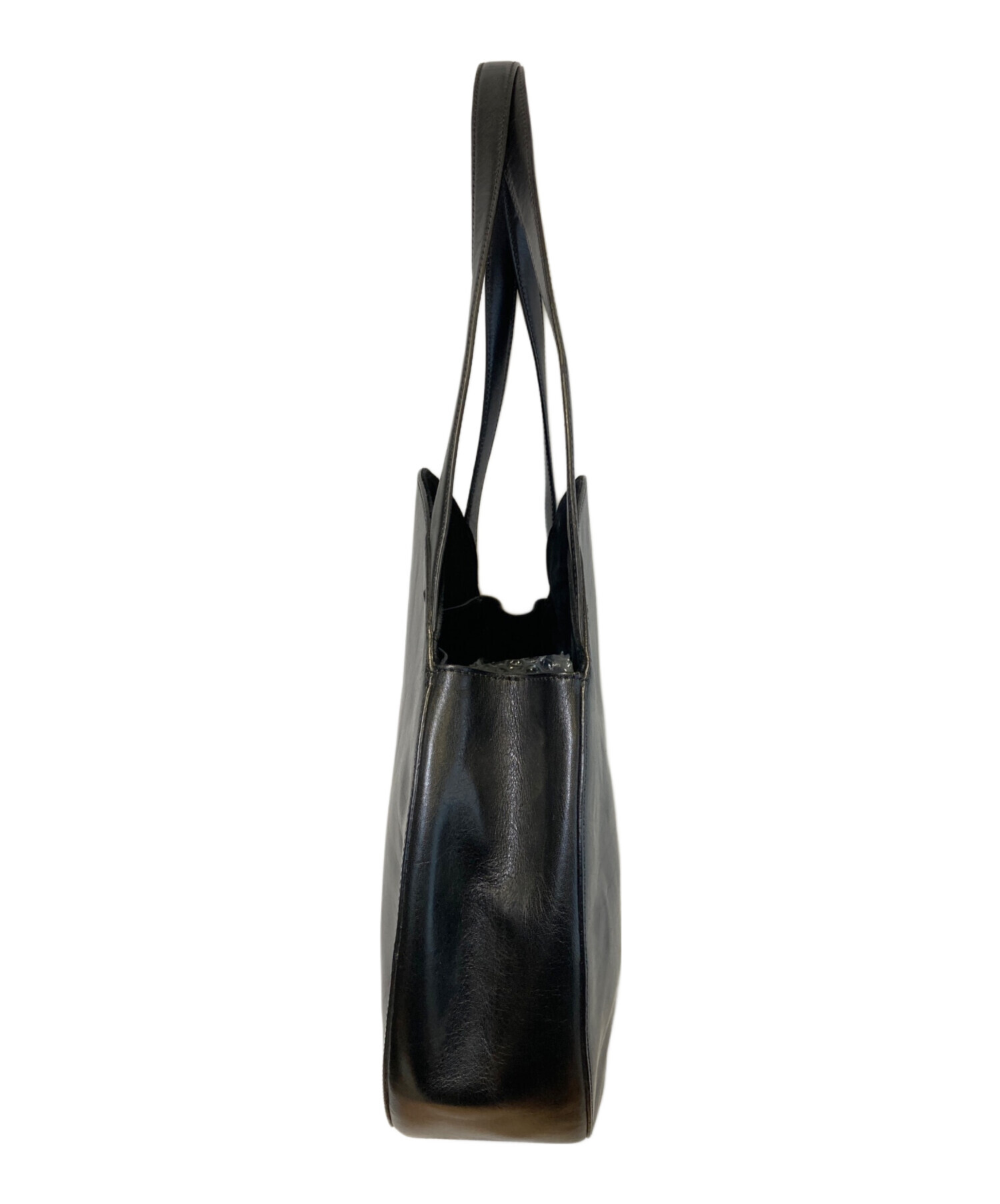 【良好】ヒロフ　ワンショルダー　本革　レザー　黒　バッグ 中古・古着通販】HIROFU (ヒロフ) レザーワンショルダーバッグ