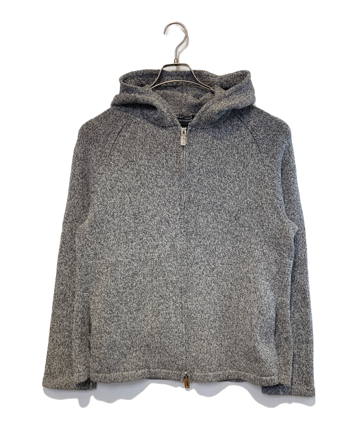 EMPORIO ARMANI ウール100% ニットパーカー 細め カモフラ 中古・古着通販】EMPORIO ARMANI (エンポリオ アルマーニ) ジップ