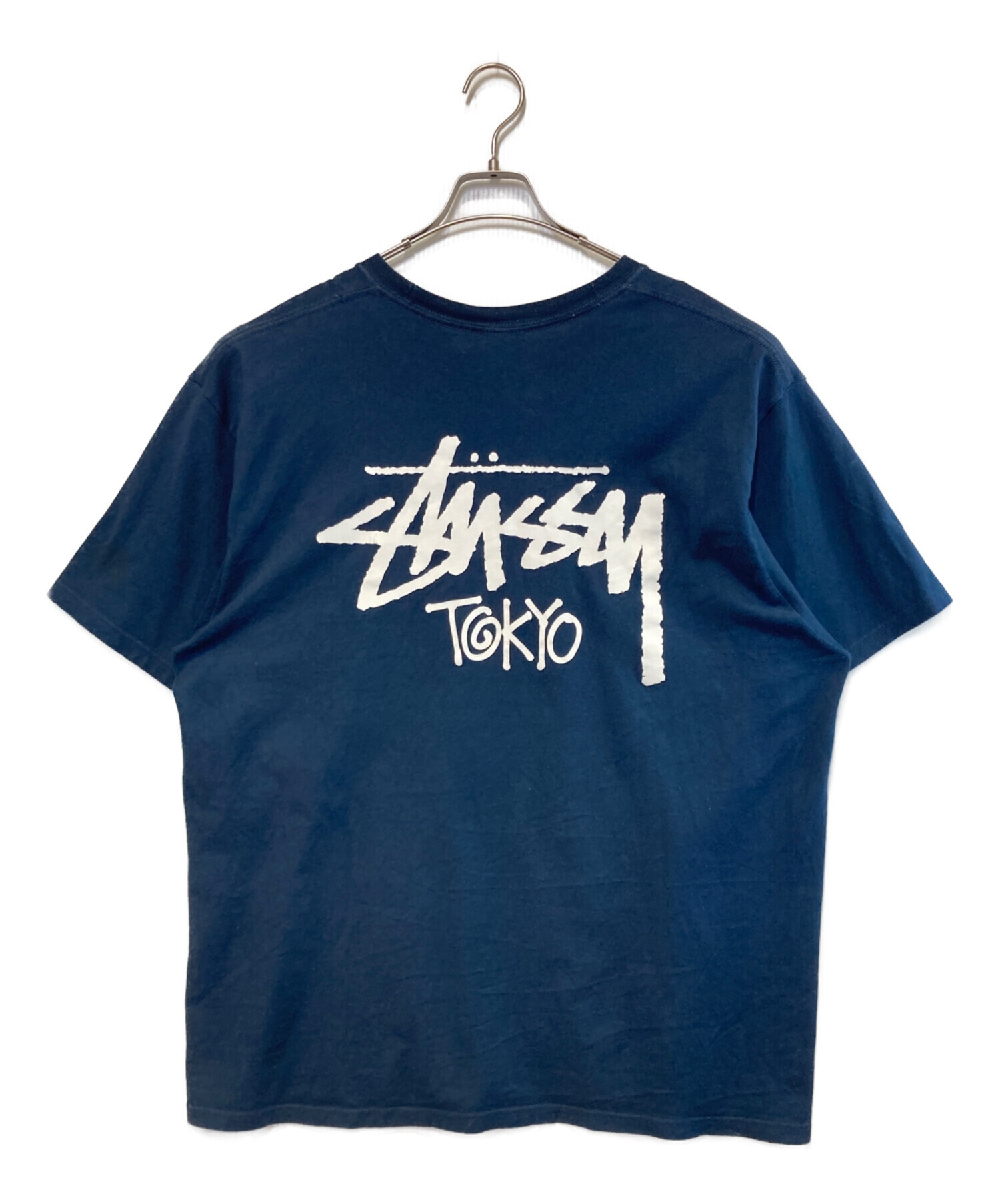 中古・古着通販】stussy (ステューシー) プリントカットソー ネイビー