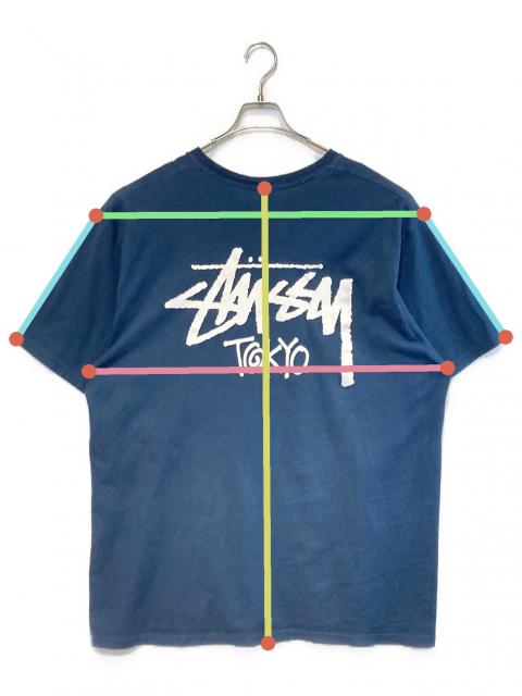 中古・古着通販】stussy (ステューシー) プリントカットソー ネイビー