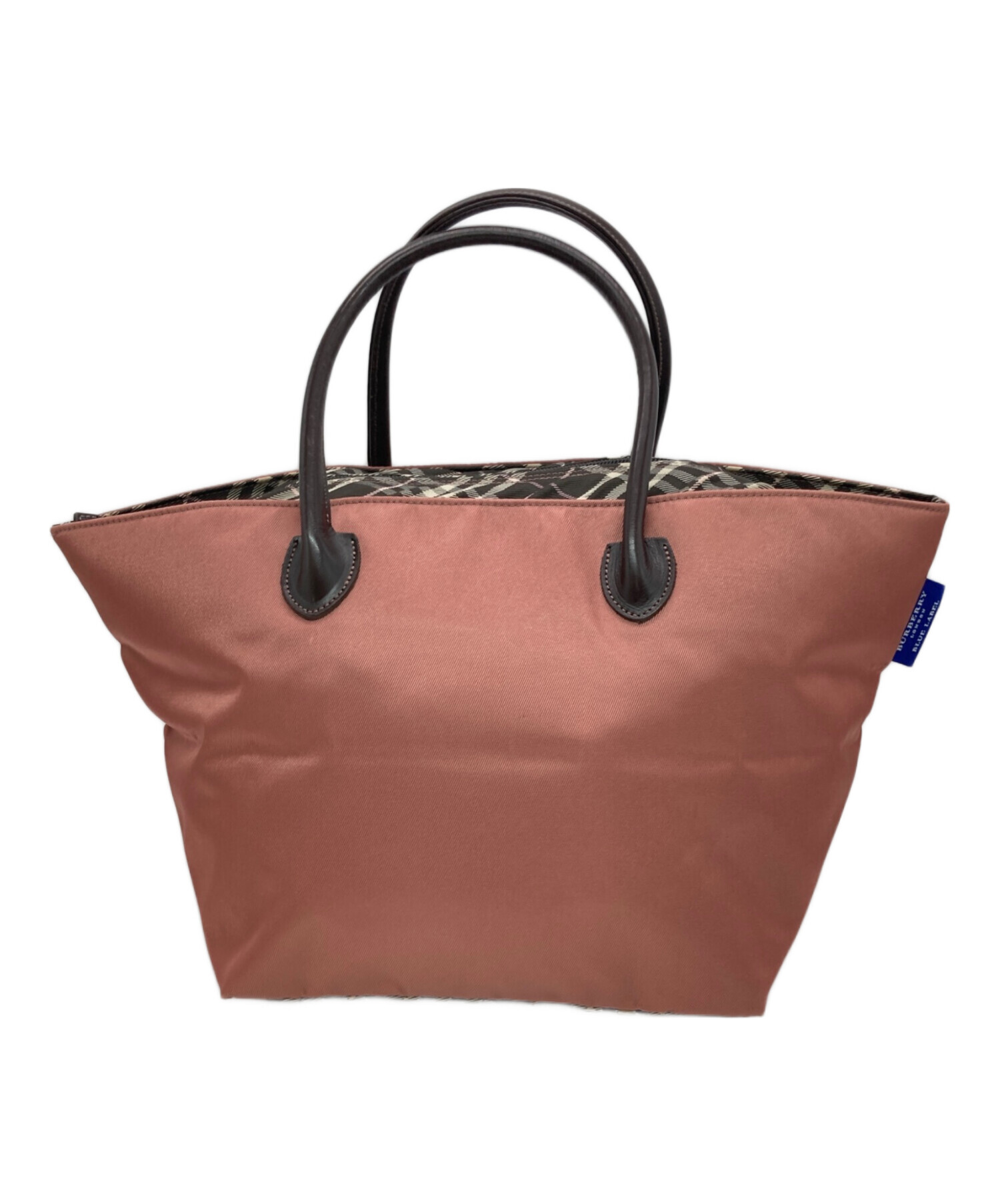 BURBERRY ピンク ハンドバッグ 中古・古着通販】BURBERRY BLUE LABEL (バーバリー ブルー レーベル