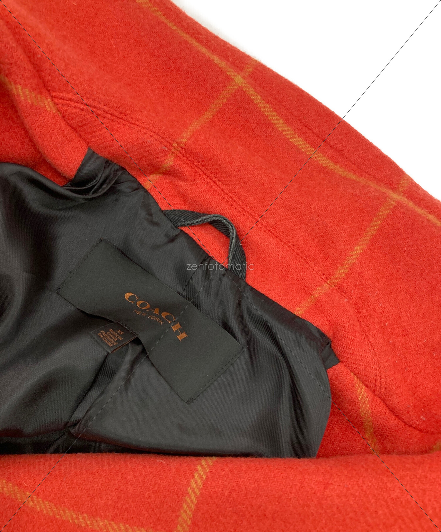 中古・古着通販】COACH (コーチ) Pコート オレンジ サイズ:XS