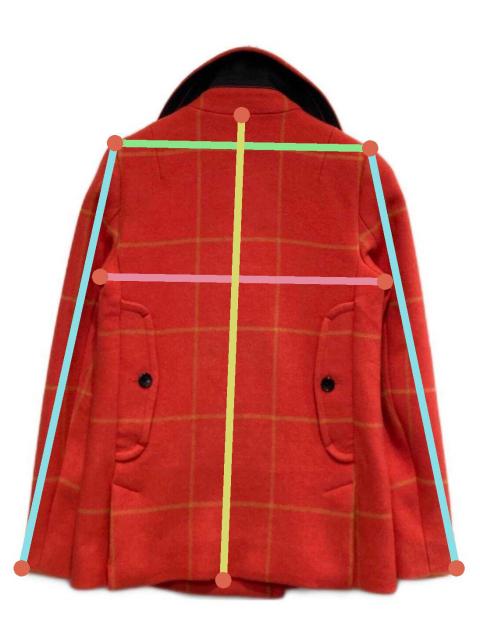 中古・古着通販】COACH (コーチ) Pコート オレンジ サイズ:XS