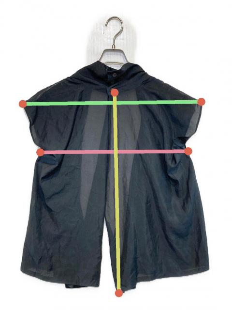 中古・古着通販】ISSEY MIYAKE (イッセイミヤケ) ノースリーブブラウス