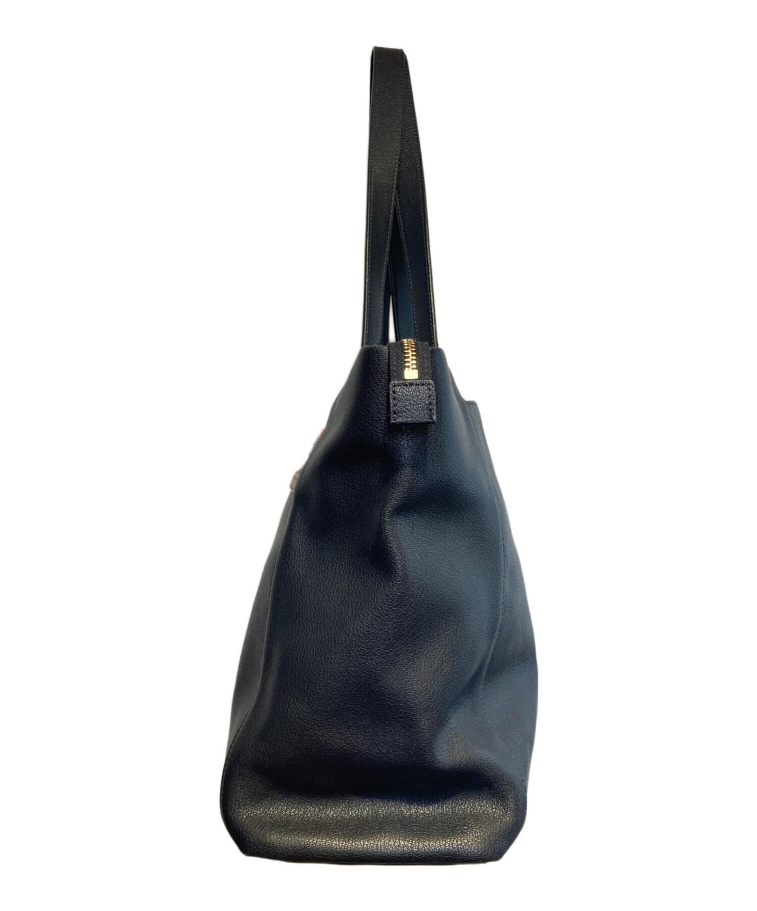 Paul Smith ネイビー ハンドバッグ 中古・古着通販】PAUL SMITH (ポールスミス) ジップストライプトート