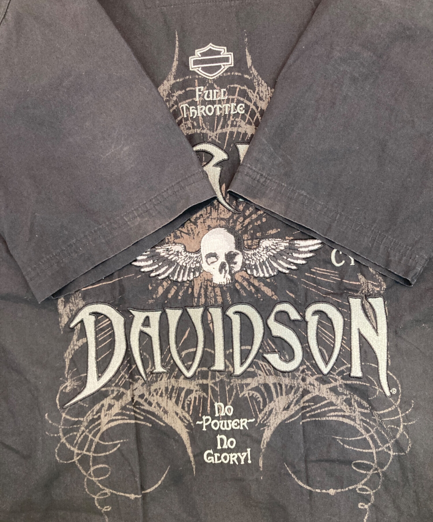 中古・古着通販】HARLEY-DAVIDSON (ハーレーダビッドソン) ロゴスカル