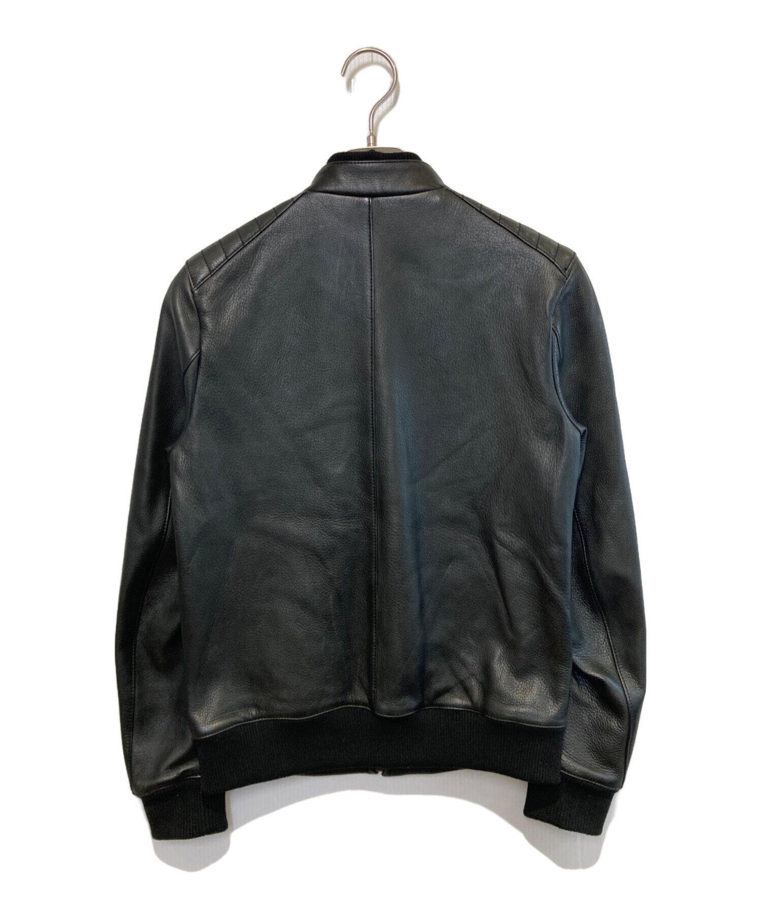 ミスターオリーブ シングルライダースジャケット ソフトレザー 羊革 ブラック M MR.OLIVE（ミスターオリーブ） 革ジャン ライダース 「MR.OLIVE