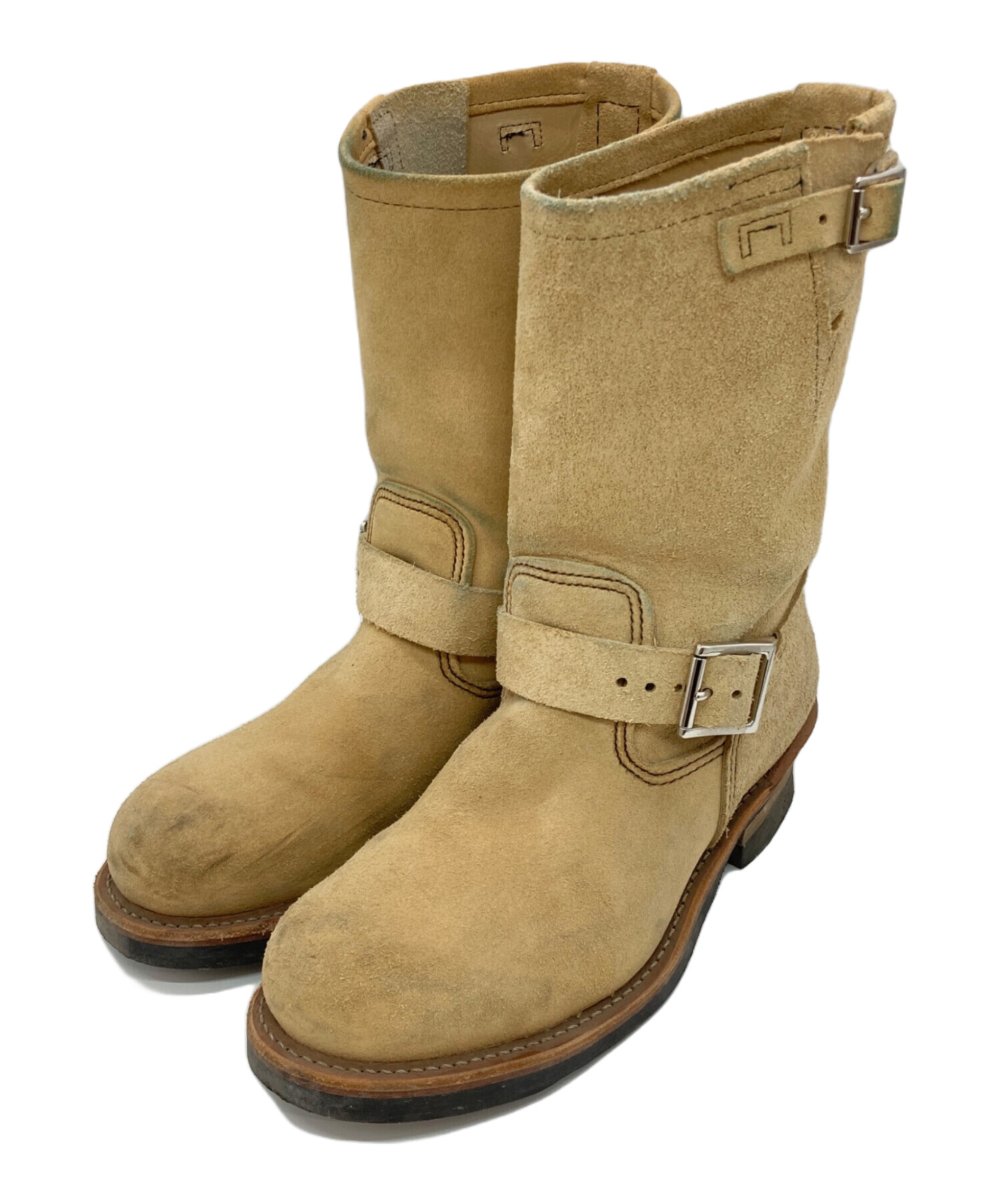 RED wing エンジニアスエード廃盤　8D RED WING エンジニアブーツ 8D ベージュ レッドウィング 2965ベージュ