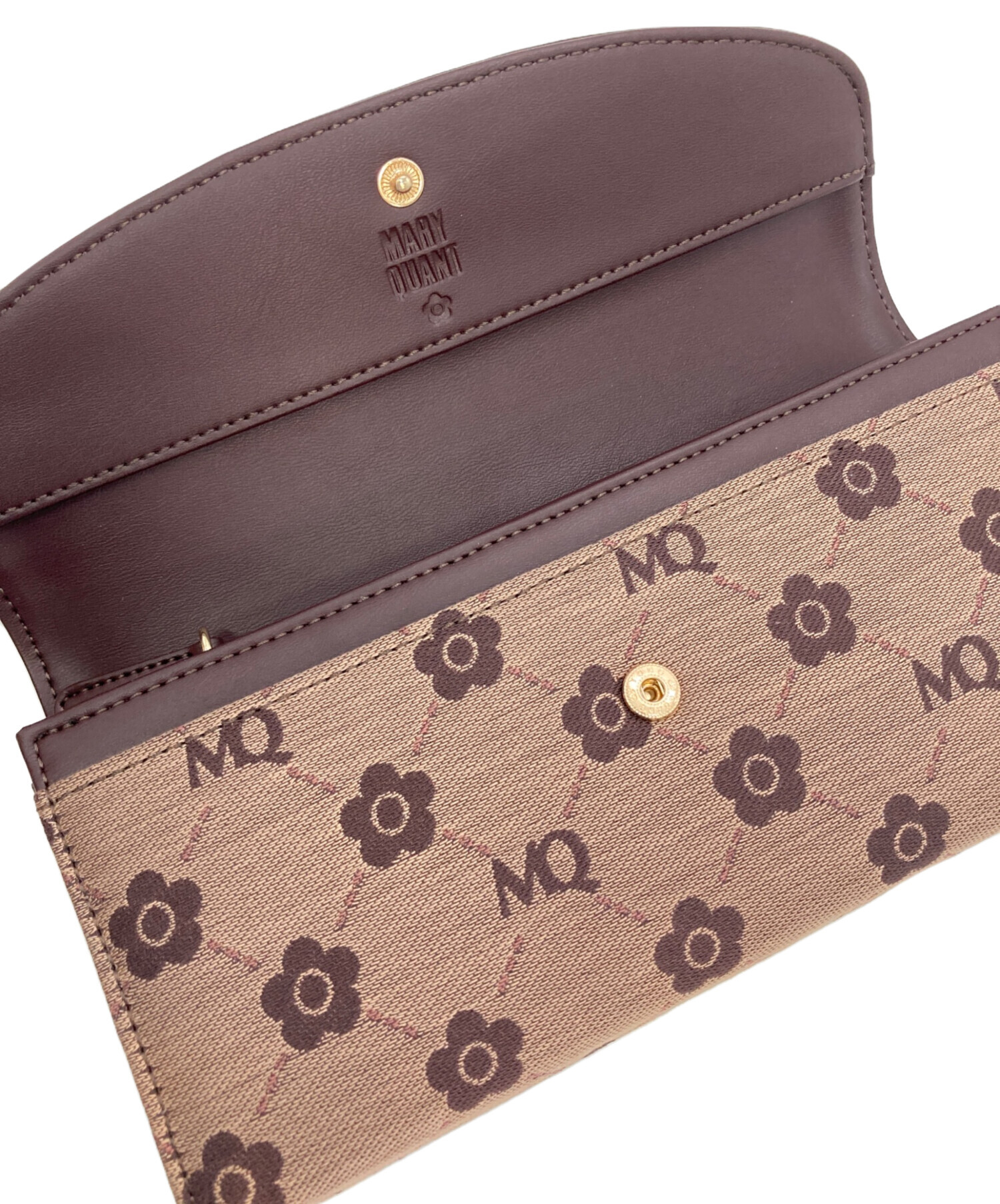 中古・古着通販】MARY QUANT (マリークヮント) 長財布 ブラウン 未使用