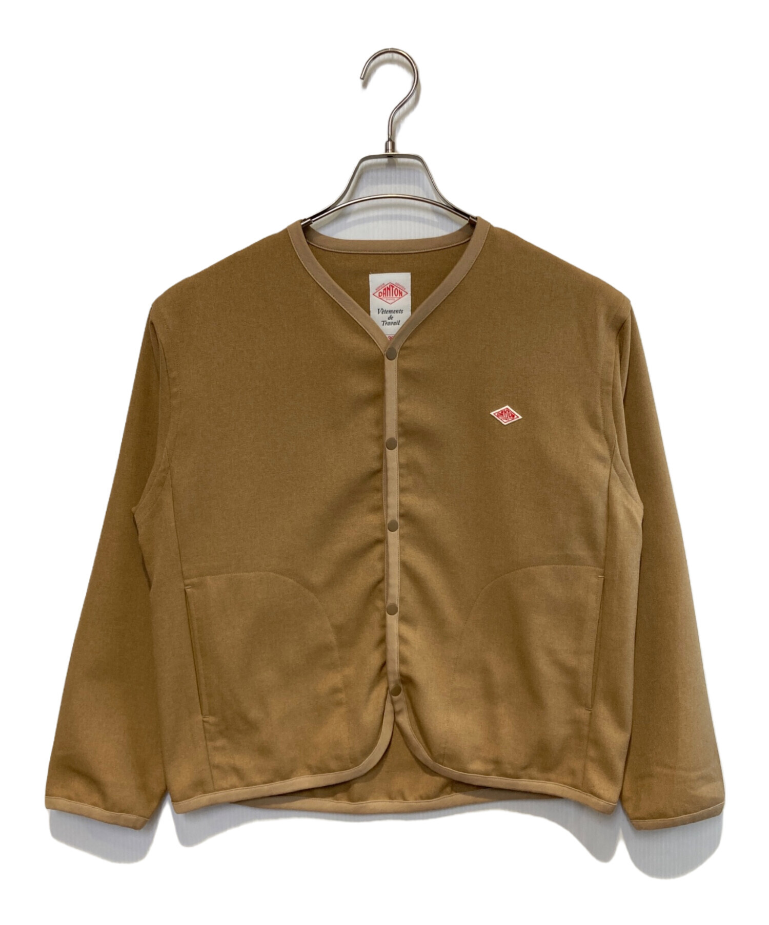 中古・古着通販】DANTON (ダントン) スナップカーディガン ブラウン 