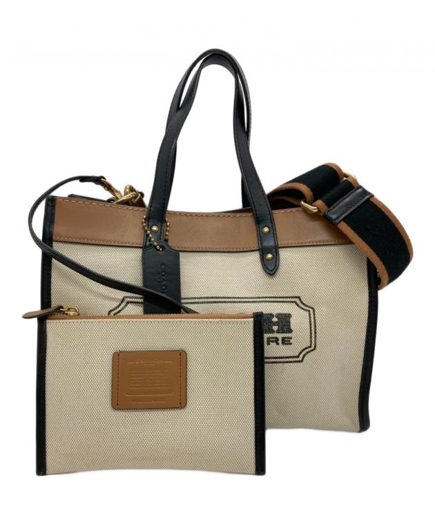 中古・古着通販】COACH (コーチ) キャンバス レザー2WAYショルダー 