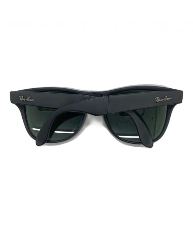 Ray-Ban Folding Wayfarer II ブラックサングラス 中古・古着通販】RAY-BAN (レイバン) FOLDING Wayfarer Ⅱ ブラック