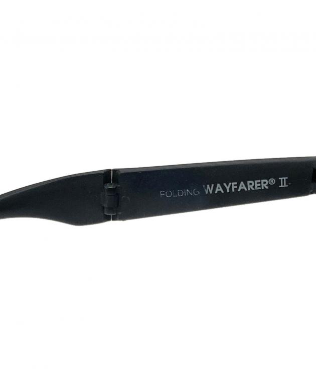 Ray-Ban Folding Wayfarer II ブラックサングラス 中古・古着通販】RAY-BAN (レイバン) FOLDING Wayfarer Ⅱ ブラック