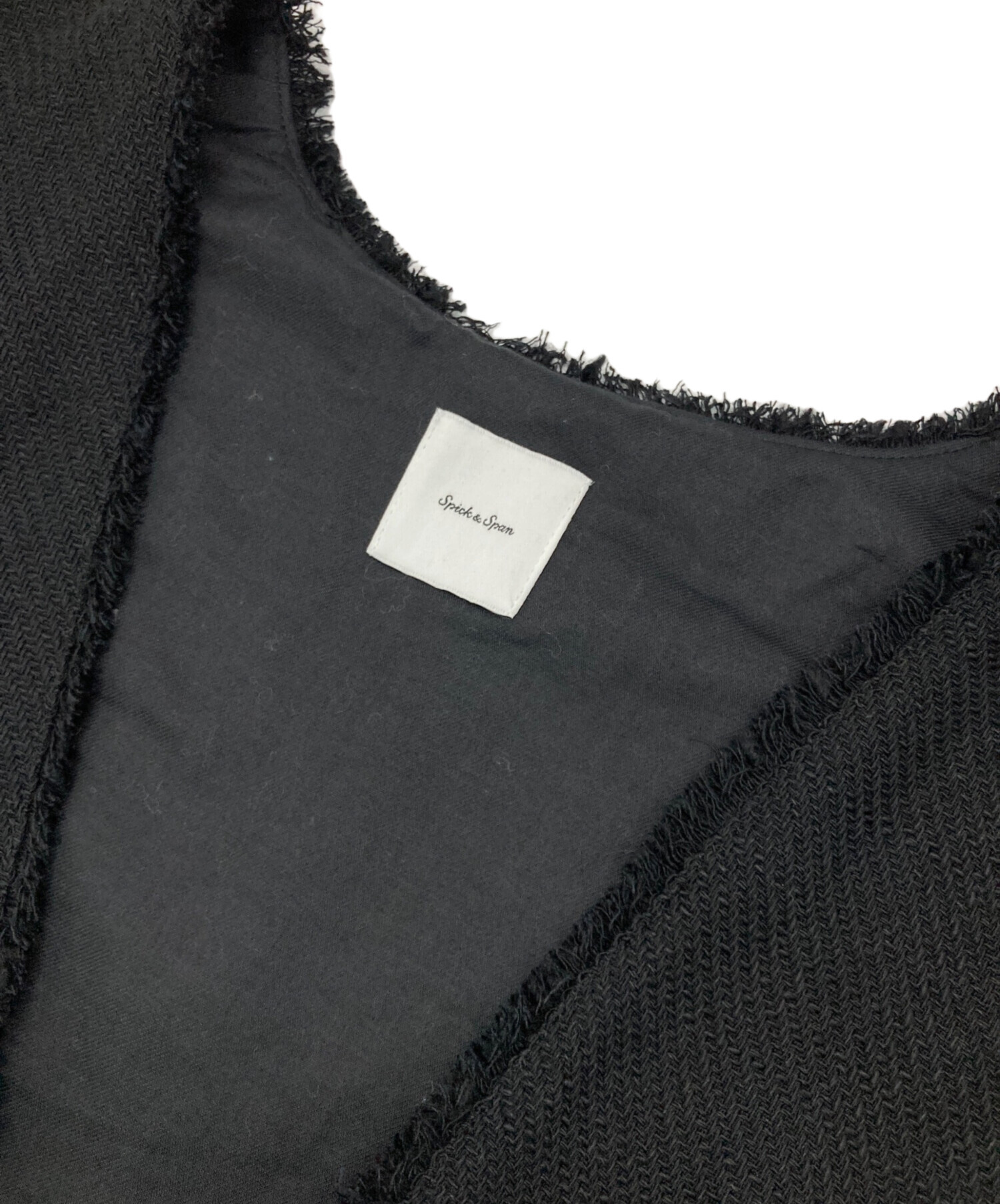 Spick and Span ツイードベスト　ブラック Spick & Span（スピックアンドスパン）の「≪追加2≫Italian fabric